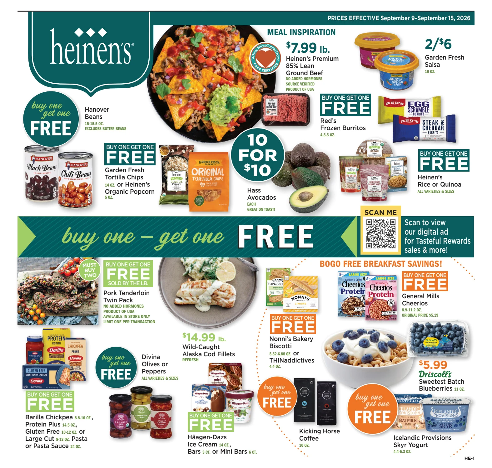 Heinens Weekly Ad 09/09 (September 09 - September 15) - Page 1