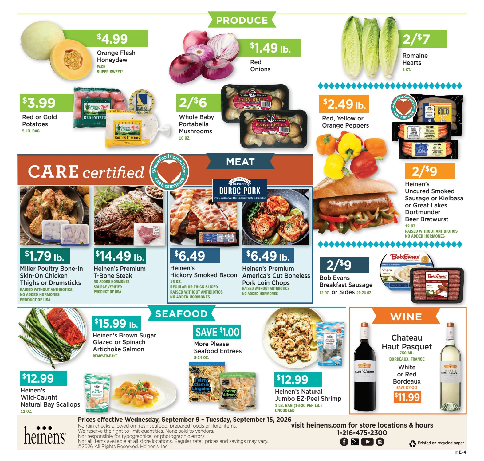 Heinens Weekly Ad 09/09 (September 09 - September 15) - Page 4