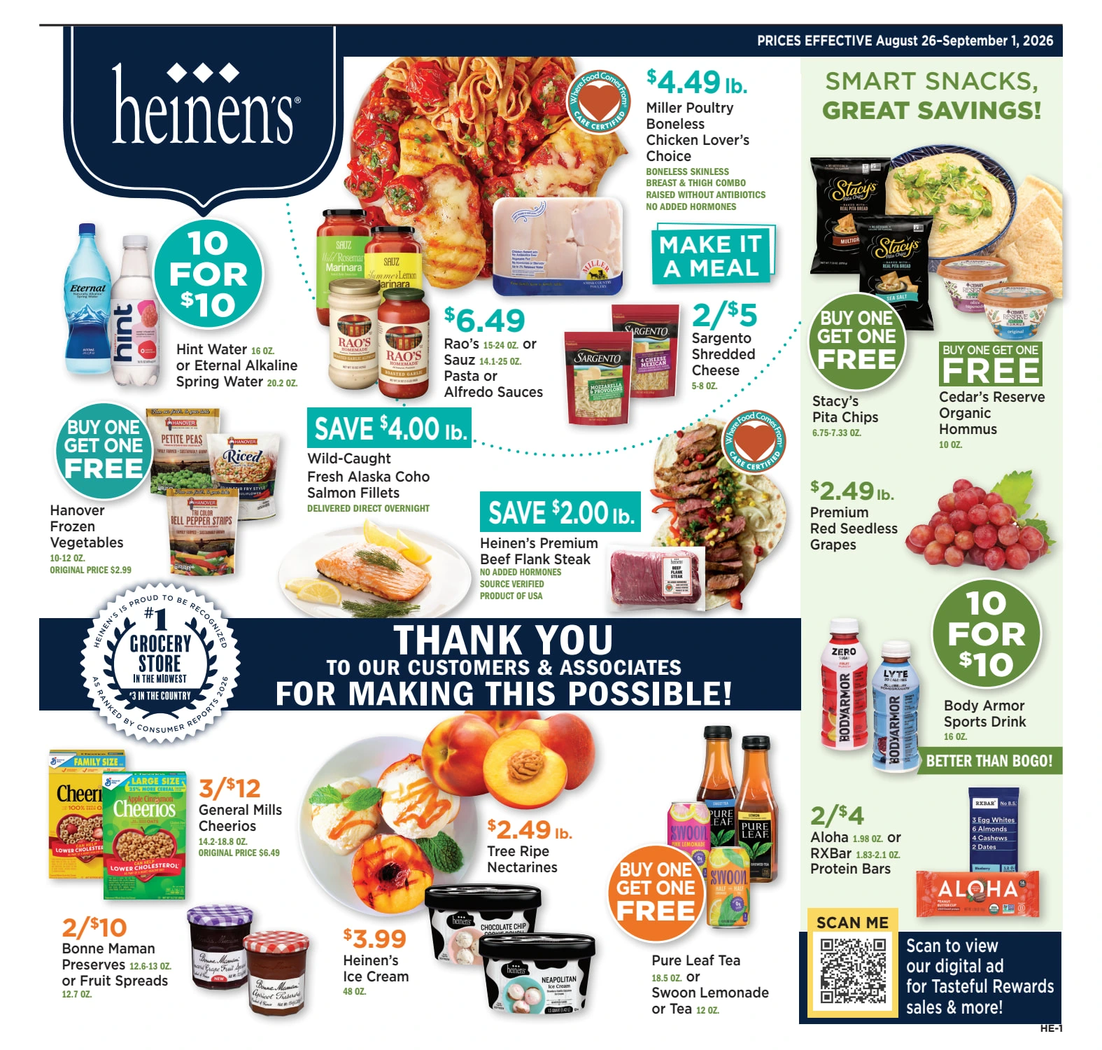 Heinens Weekly Ad 08/26 (August 26 - September 01) - Page 1