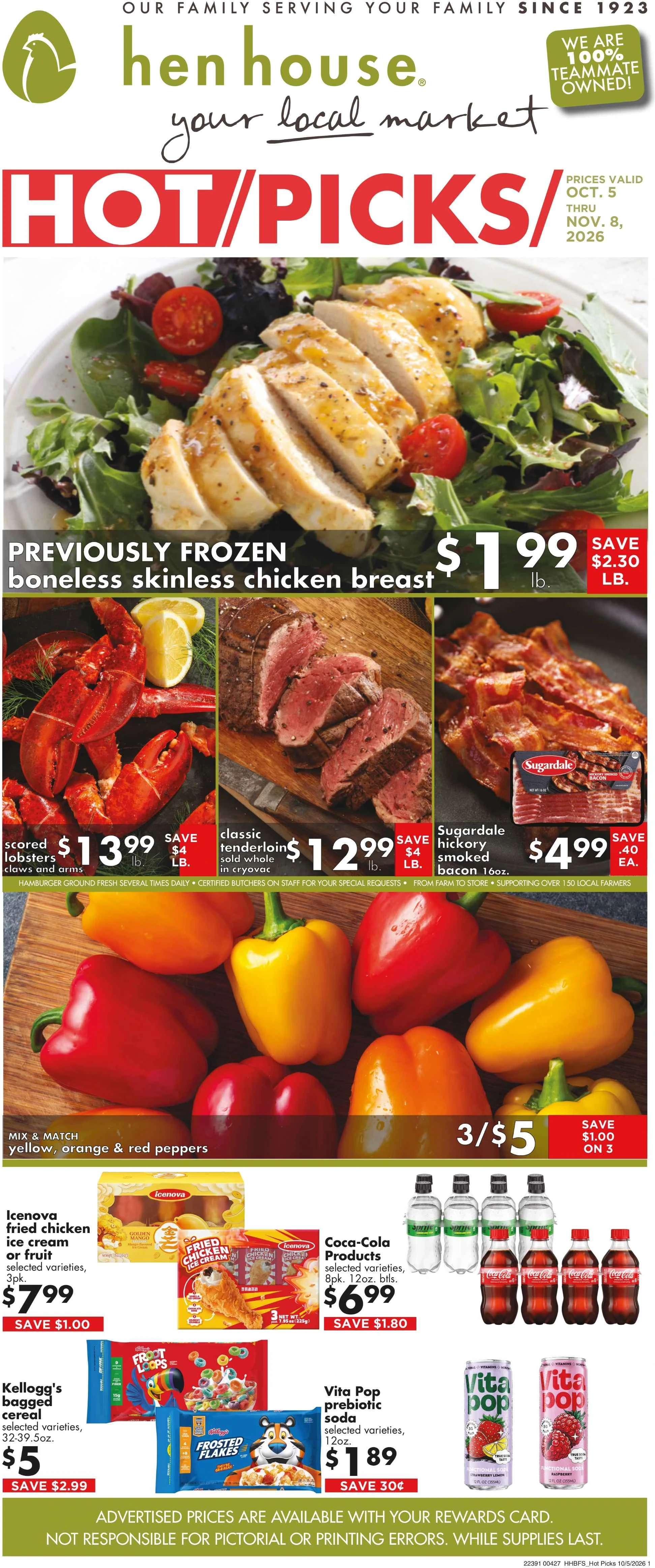 Hen House Hen House Hot Picks October 5th - November 8th, 2026 - Page 1