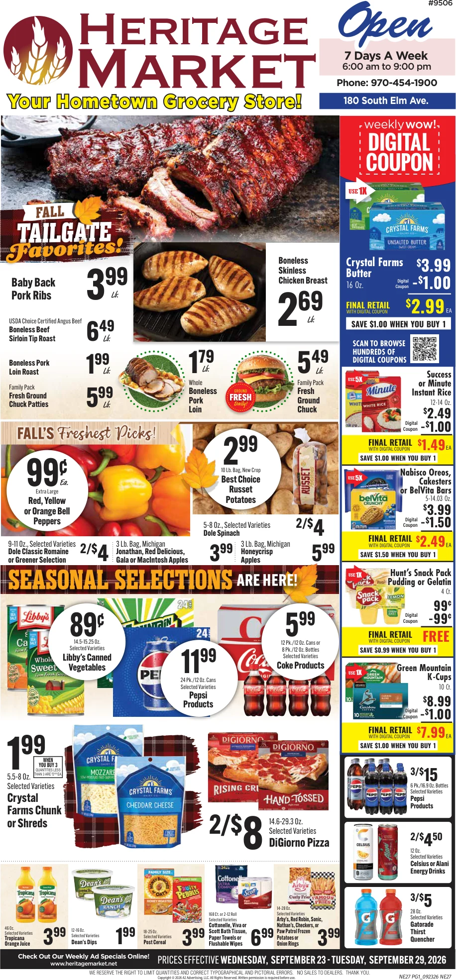Heritage Market Weekly Ad - Page 1