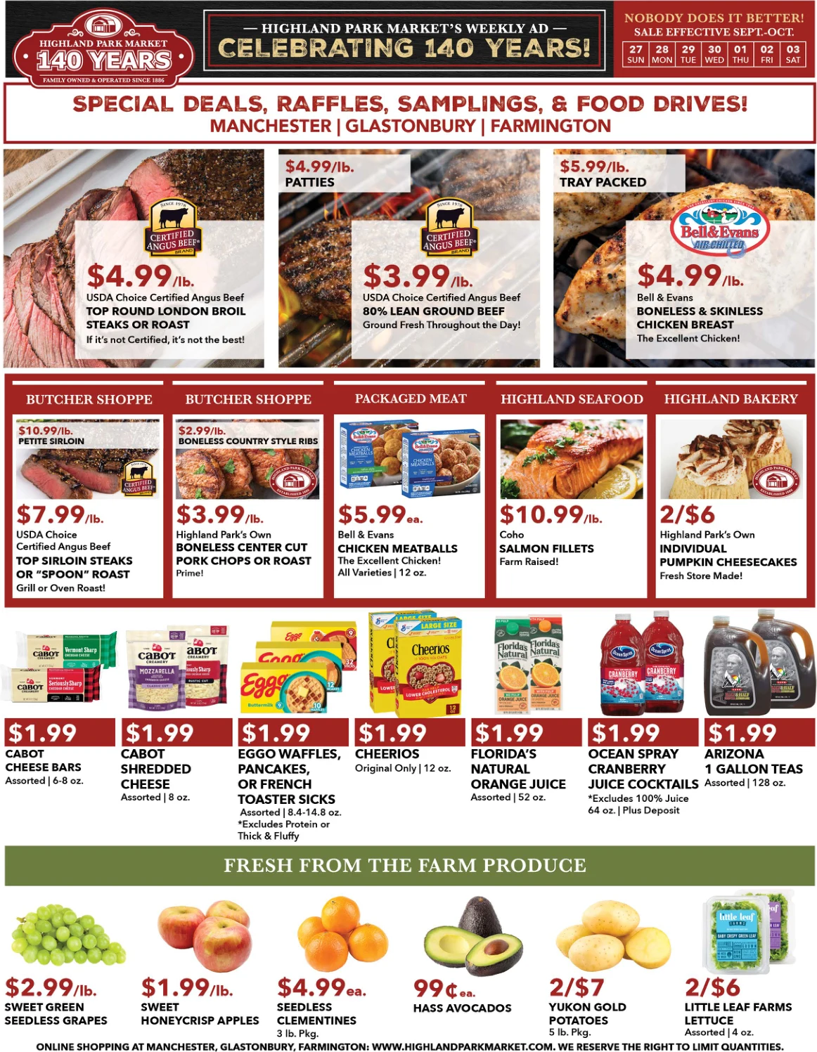 Highland Park Market Weekly Ad - Page 1