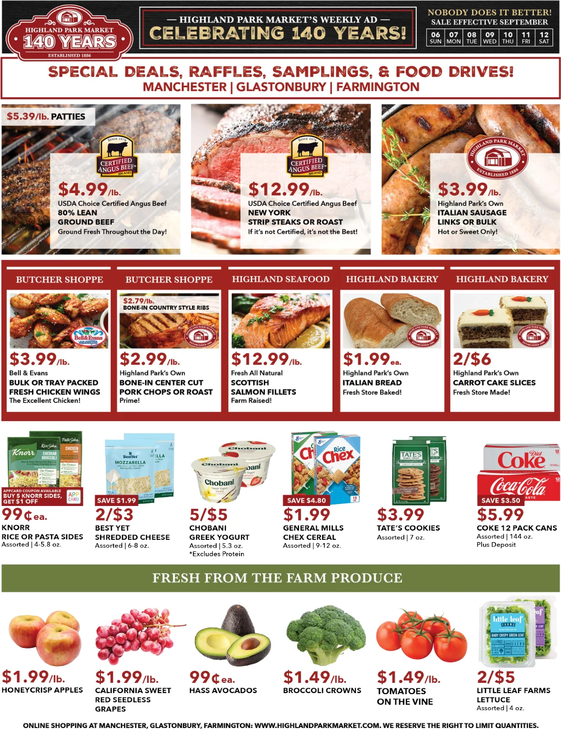 Highland Park Market Weekly Ad - Page 1