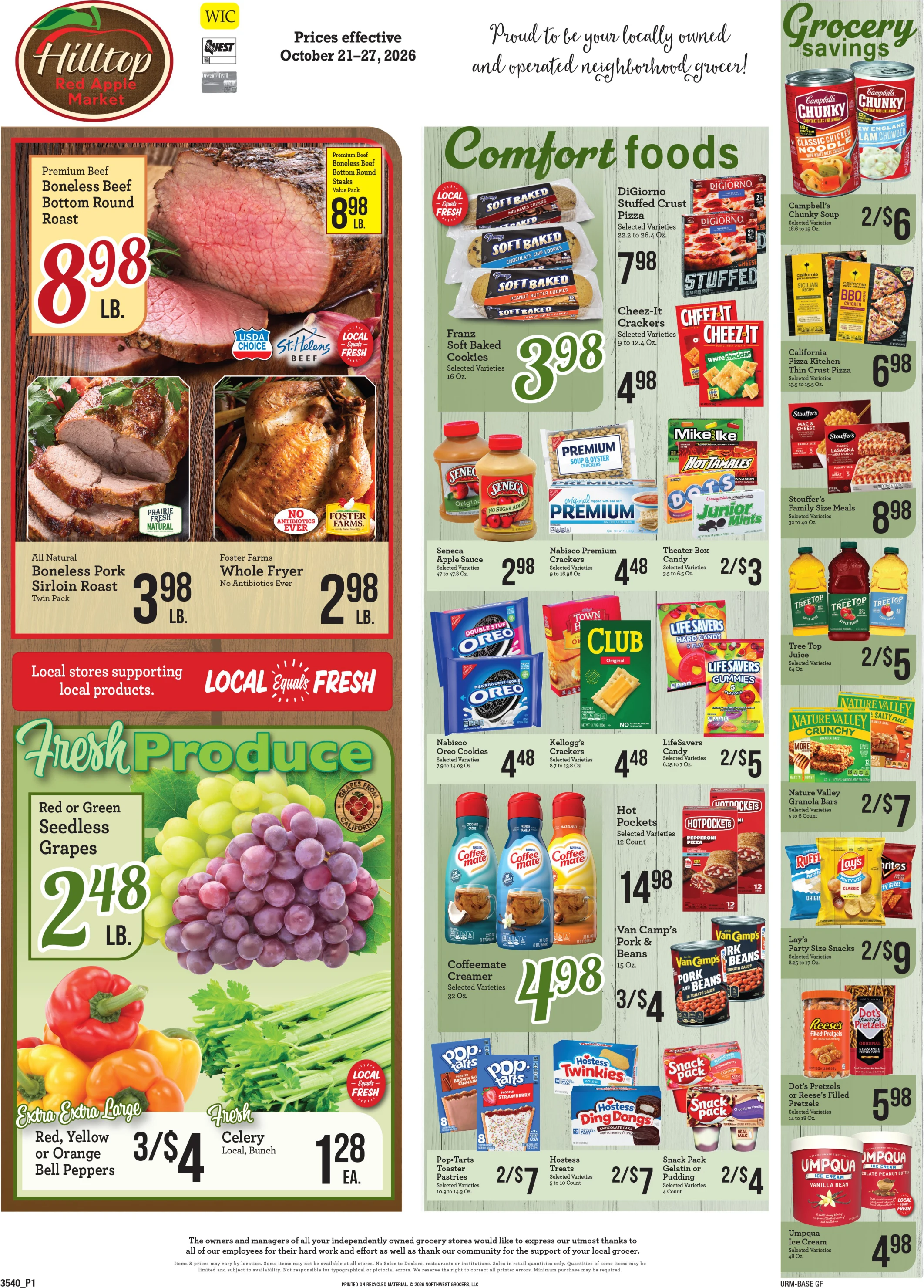 Hilltop Red Apple Hilltop Red Apple Weekly Ad - Page 1