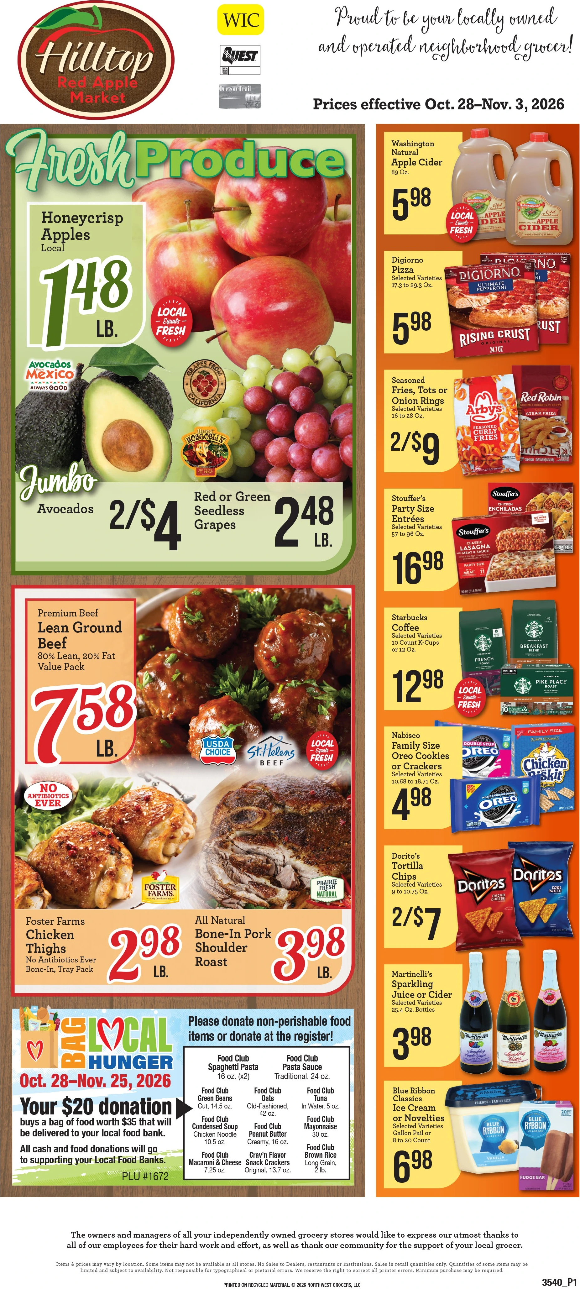 Hilltop Red Apple Hilltop Red Apple Weekly Ad - Page 1