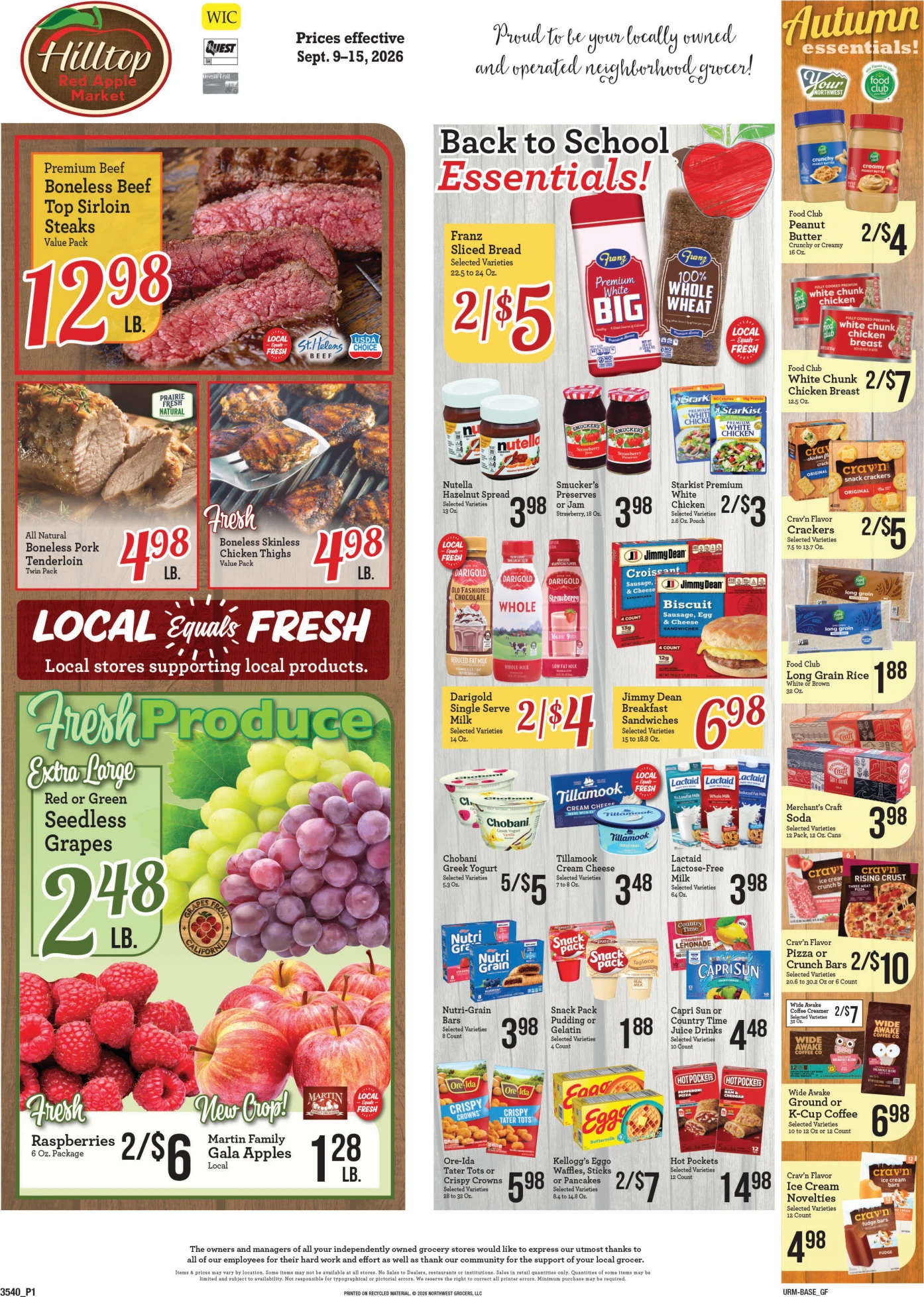 Hilltop Red Apple Hilltop Red Apple Weekly Ad - Page 1