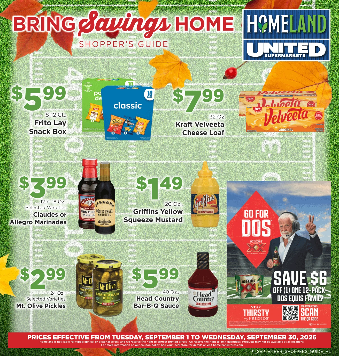 Homeland Bring Savings Home Shopper's Guide - Page 1