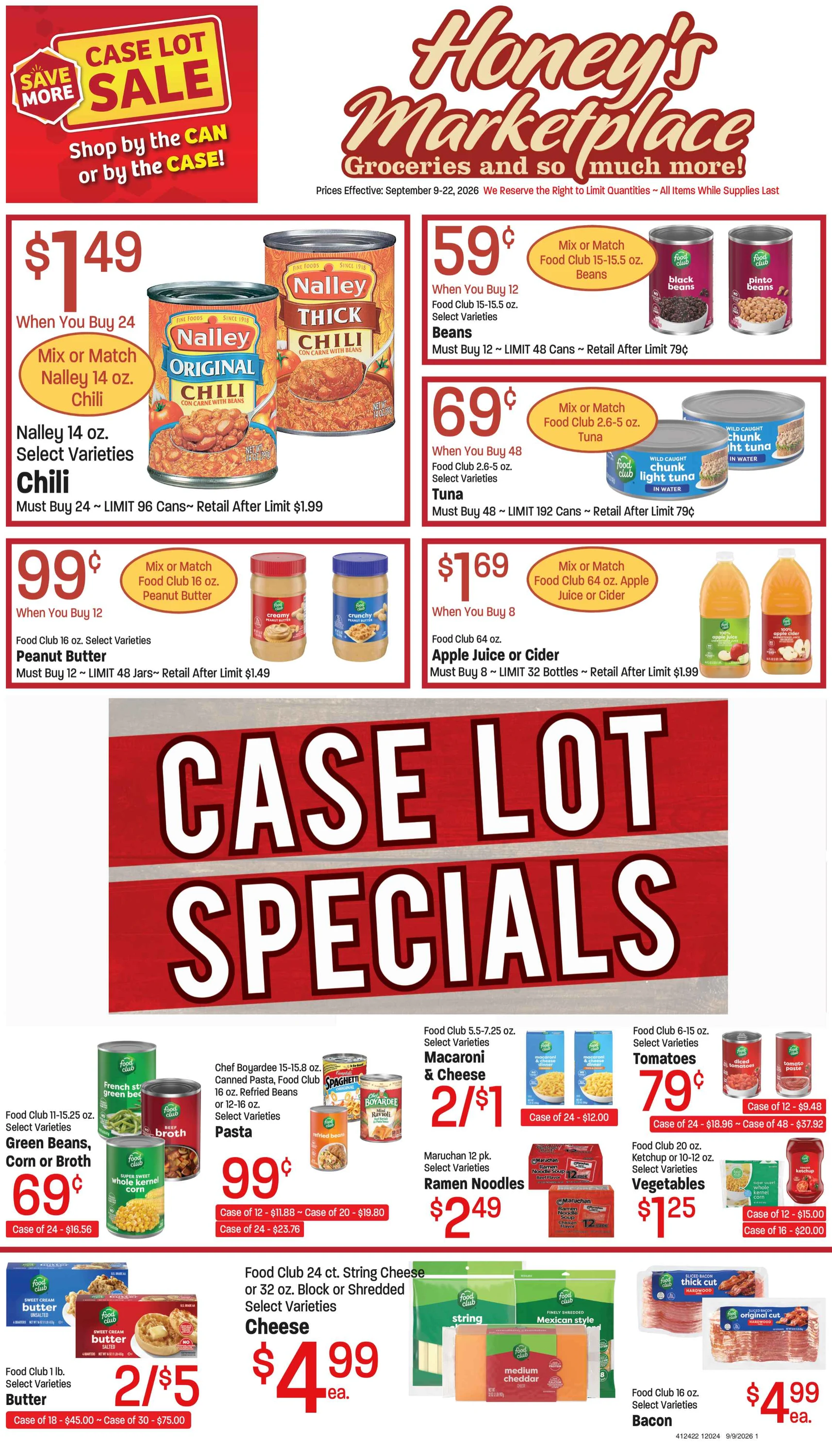 Honey's Marketplace PAG AB 4pg Caselot1 - PAG AB CAB - September 9, 2026 - Page 1
