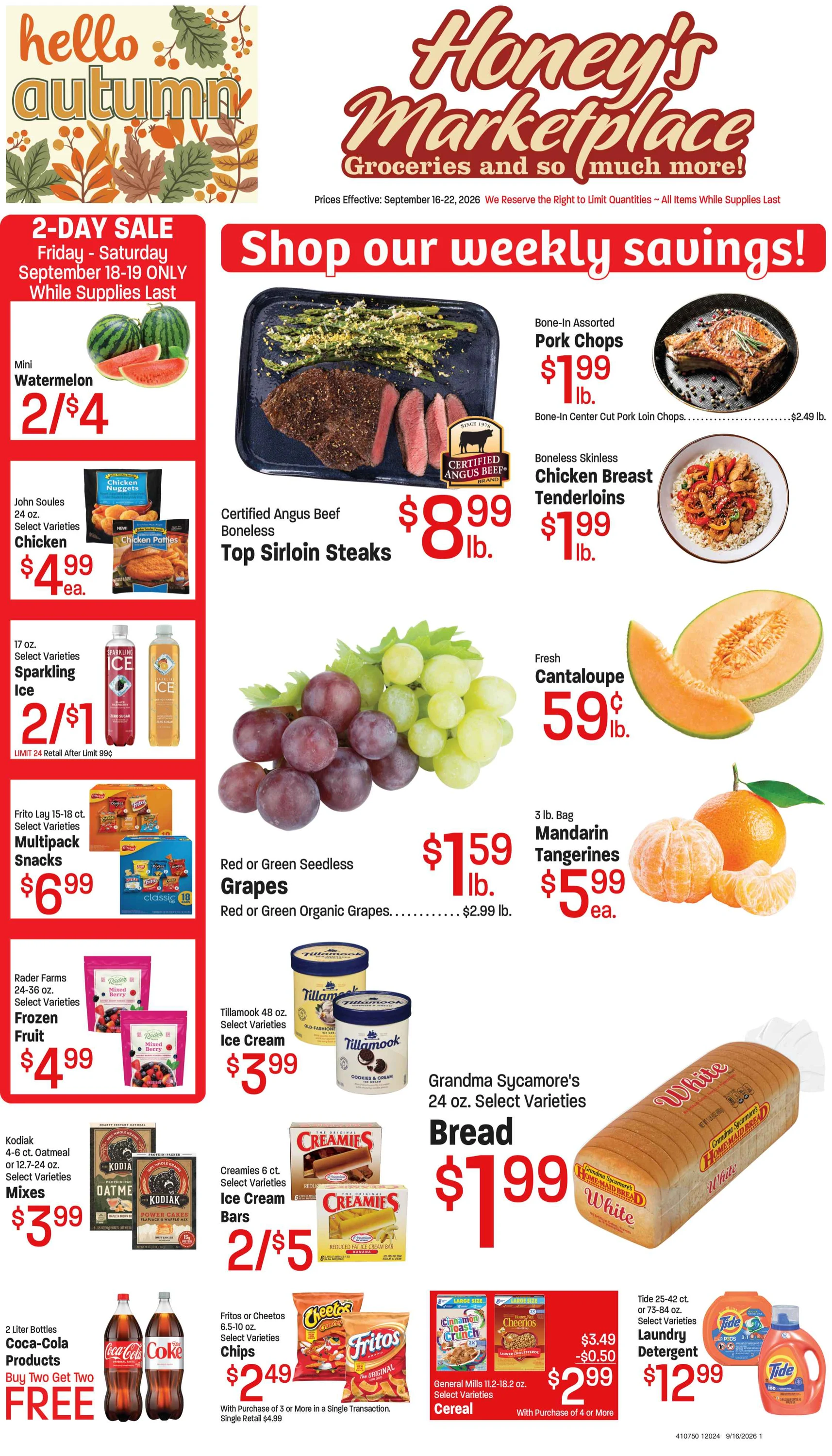 Honey's Marketplace PAG AB 4pg Base1 - PAG AB CAB - September 16, 2026 - Page 1