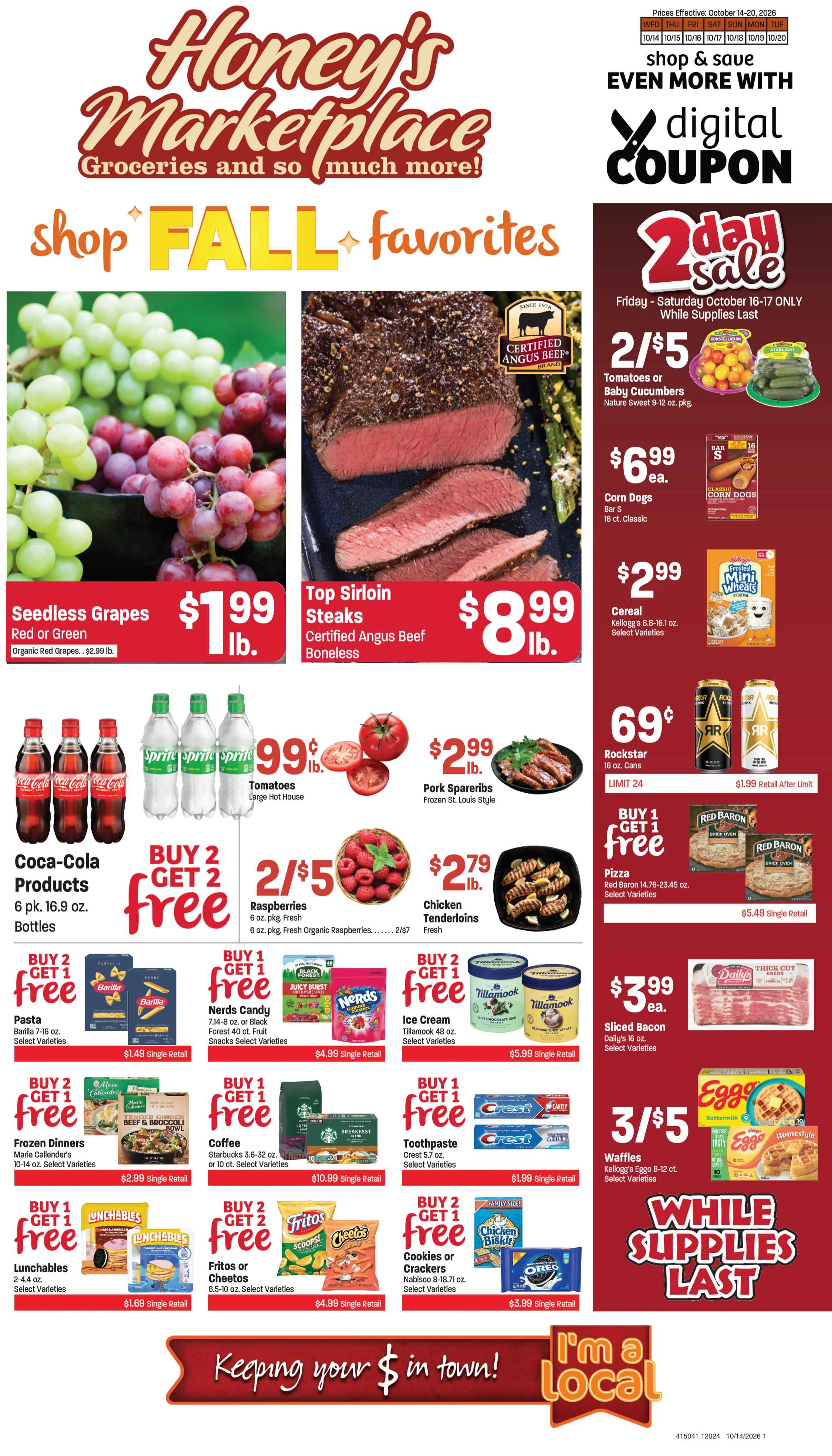 Honey's Marketplace PAG AB 4pg Base1 - PAG AB CAB - October 14, 2026 - Page 1