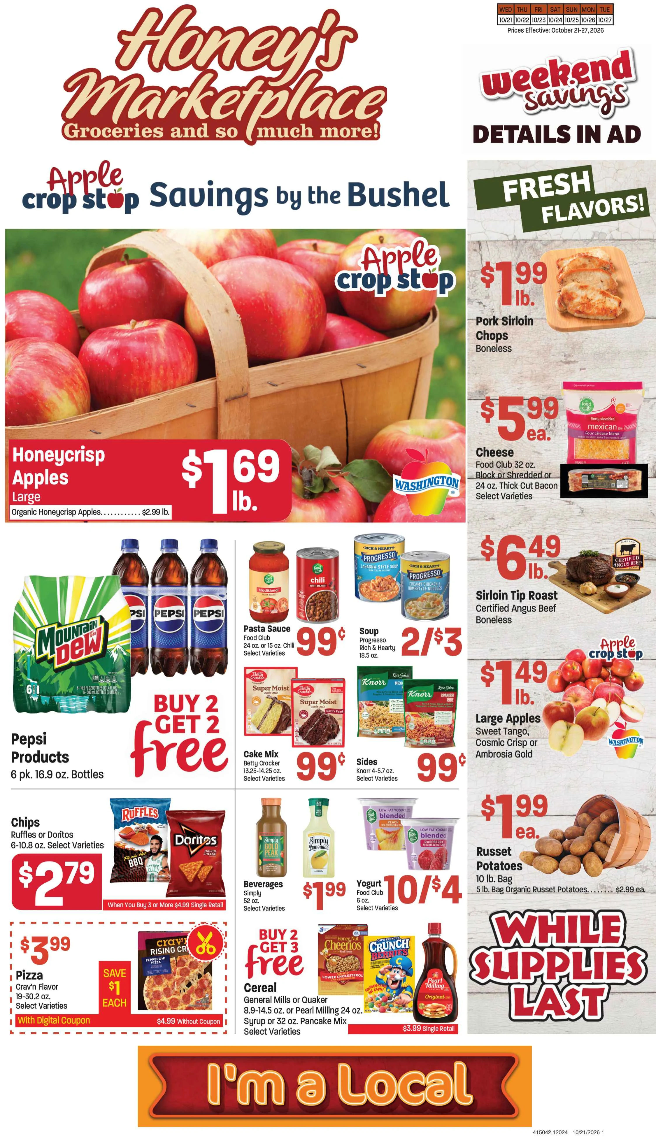 Honey's Marketplace PAG AB 4pg Base1 - PAG AB CAB - October 21, 2026 - Page 1
