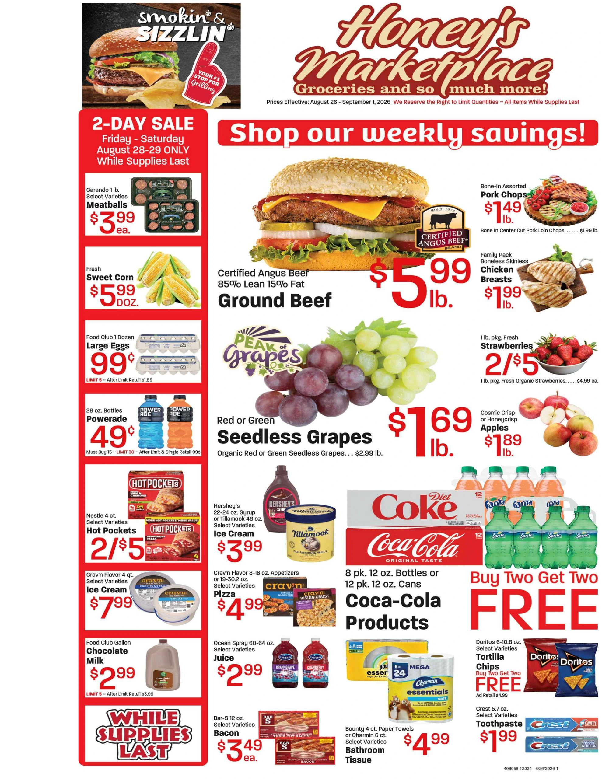 Honey's Marketplace Indexed Weekly Ad - Page 1