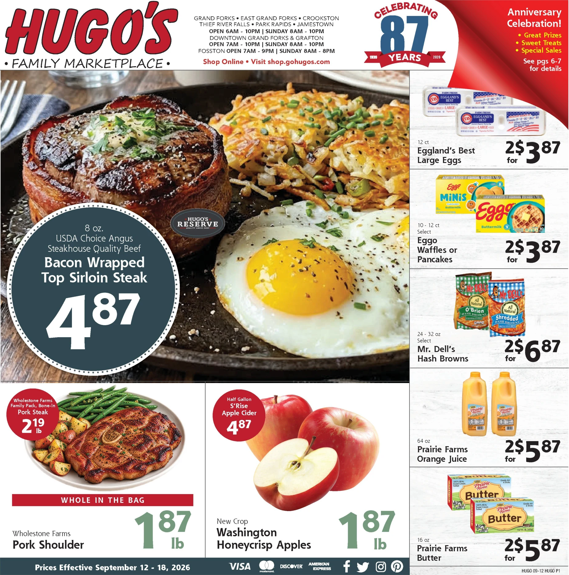 Hugo's Current Ad - Page 1