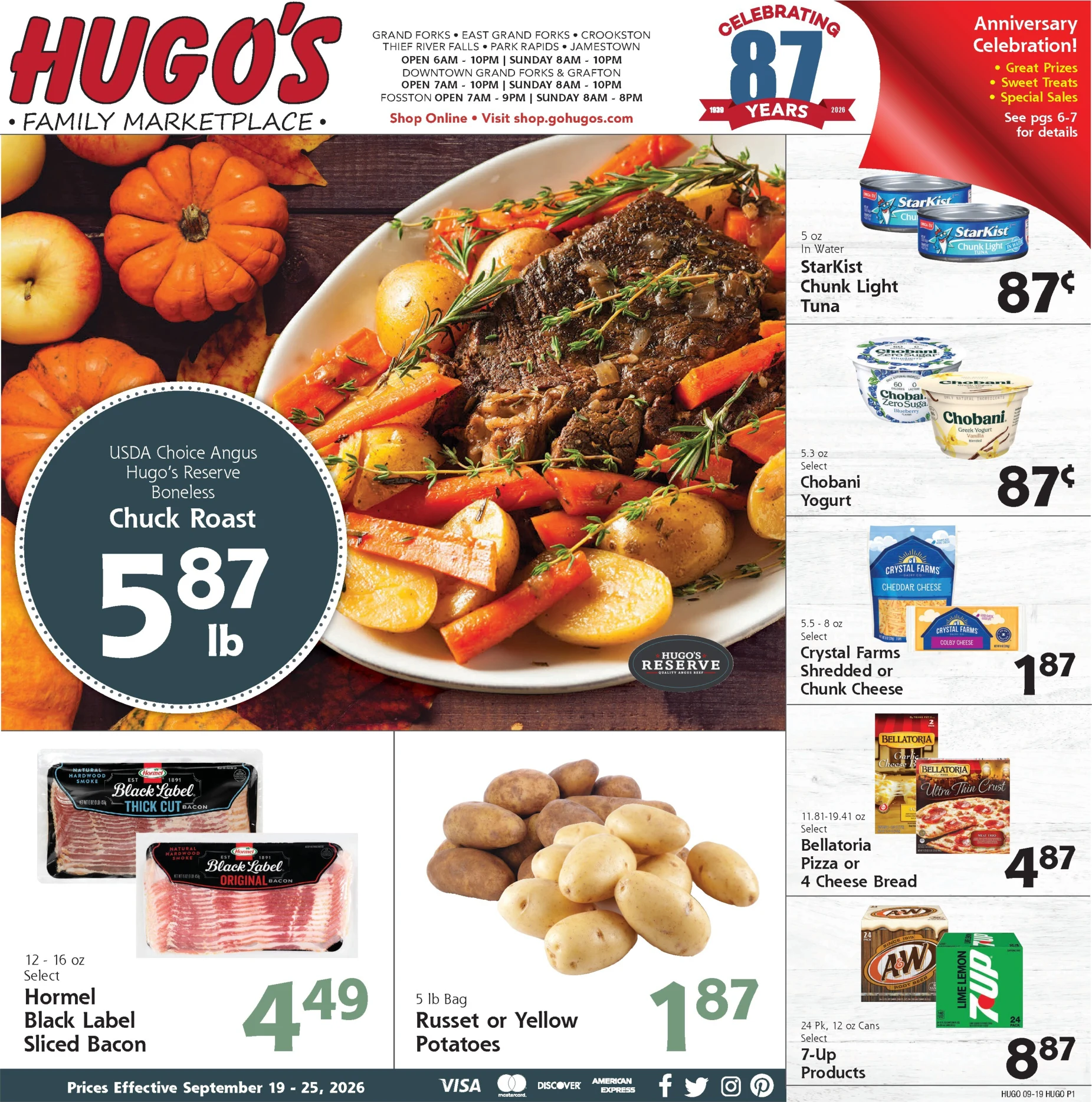 Hugo's Current Ad - Page 1