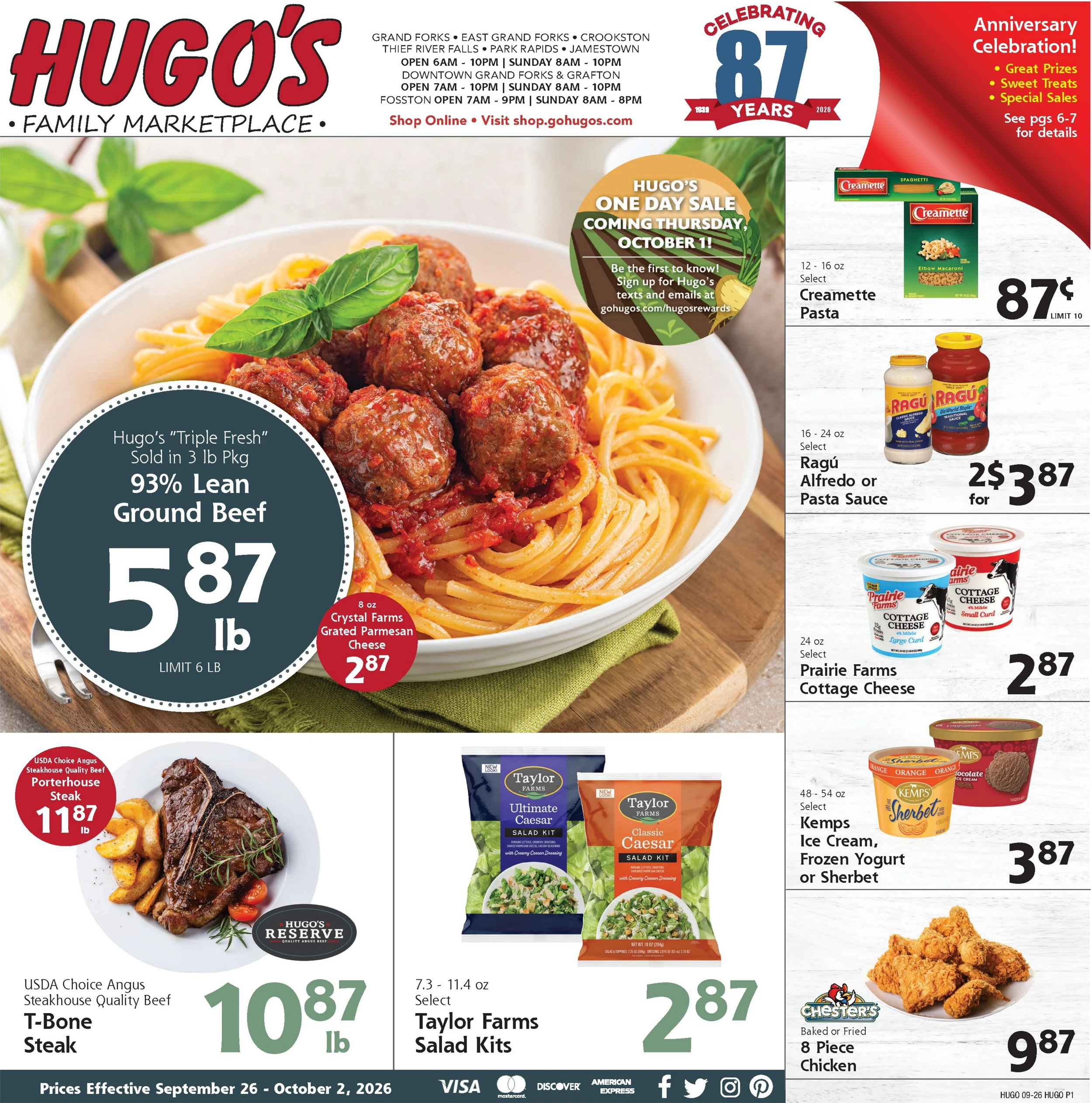 Hugo's Current Ad - Page 1
