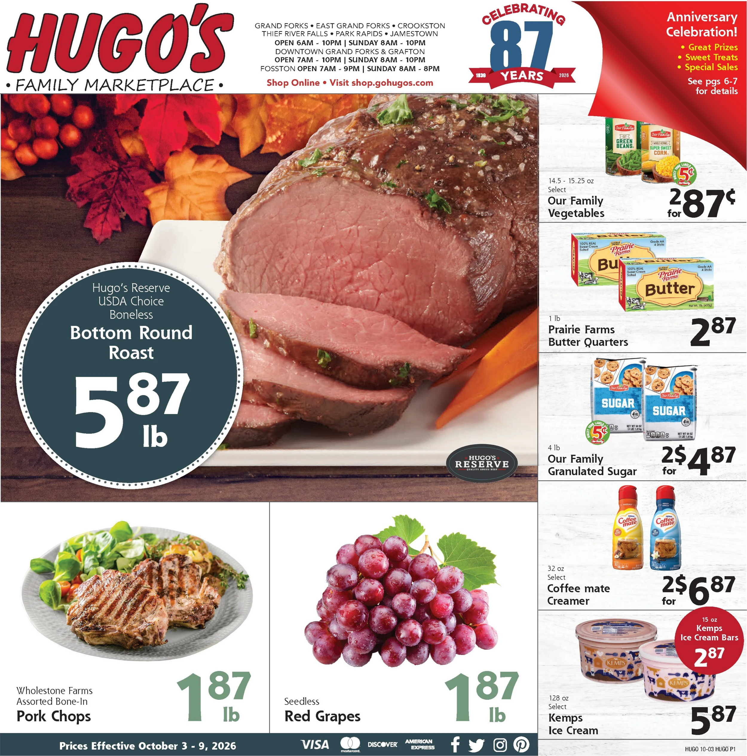 Hugo's Current Ad - Page 1