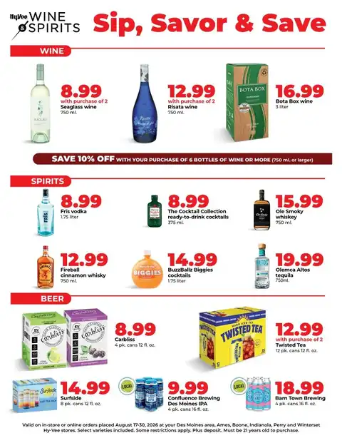 Wine & Spirits Specials