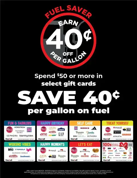 Gift Card - Fuel Saver!