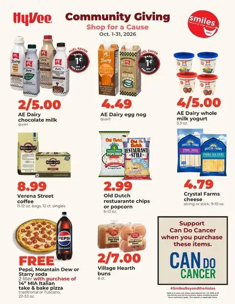 Community Giving - Shop for a Cause, October Specials