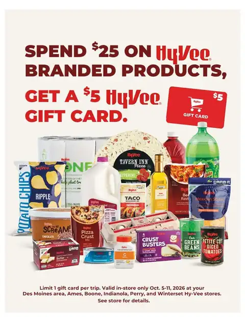 Hy-Vee Brands Gift Card Promotion