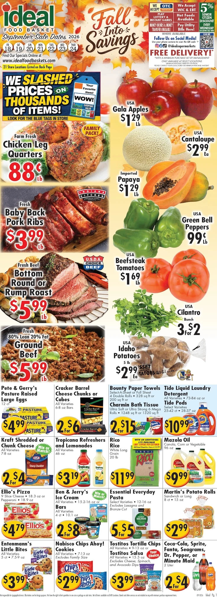 Ideal Food Baskets Weekly Ad - Page 1