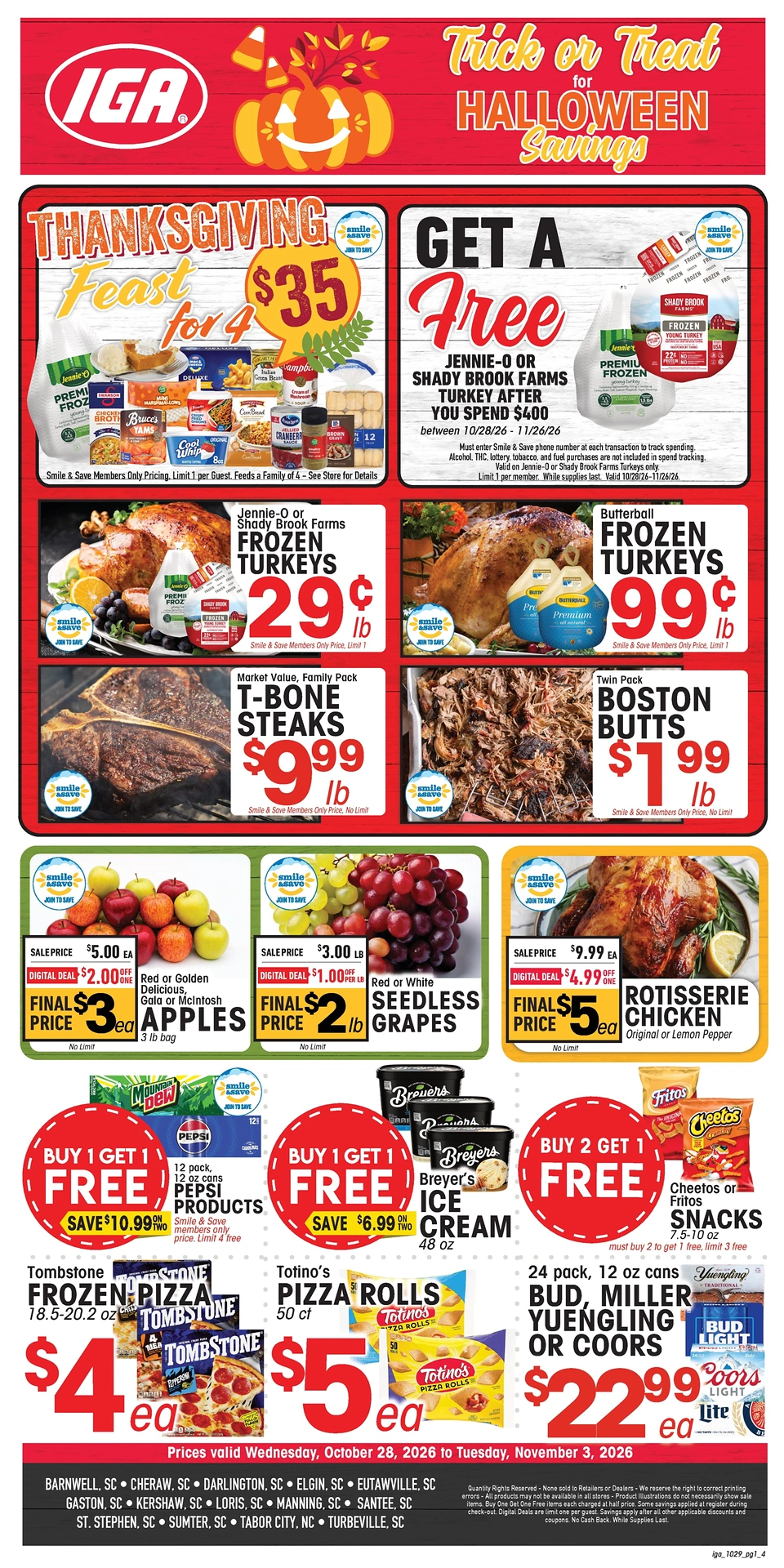 IGA South Carolina - North Carolina - Georgia Current Ad - Page 1