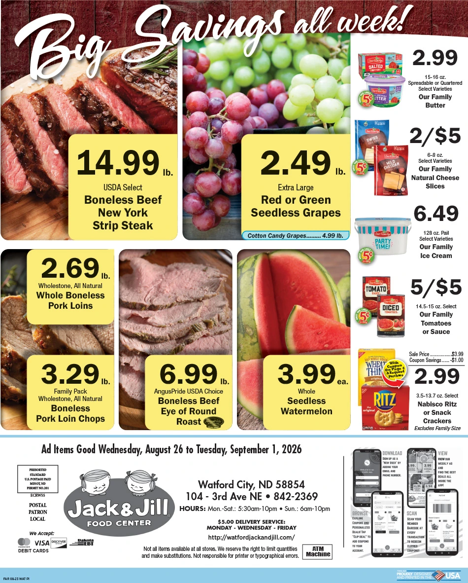 Jack & Jill Weekly Specials - Page 1