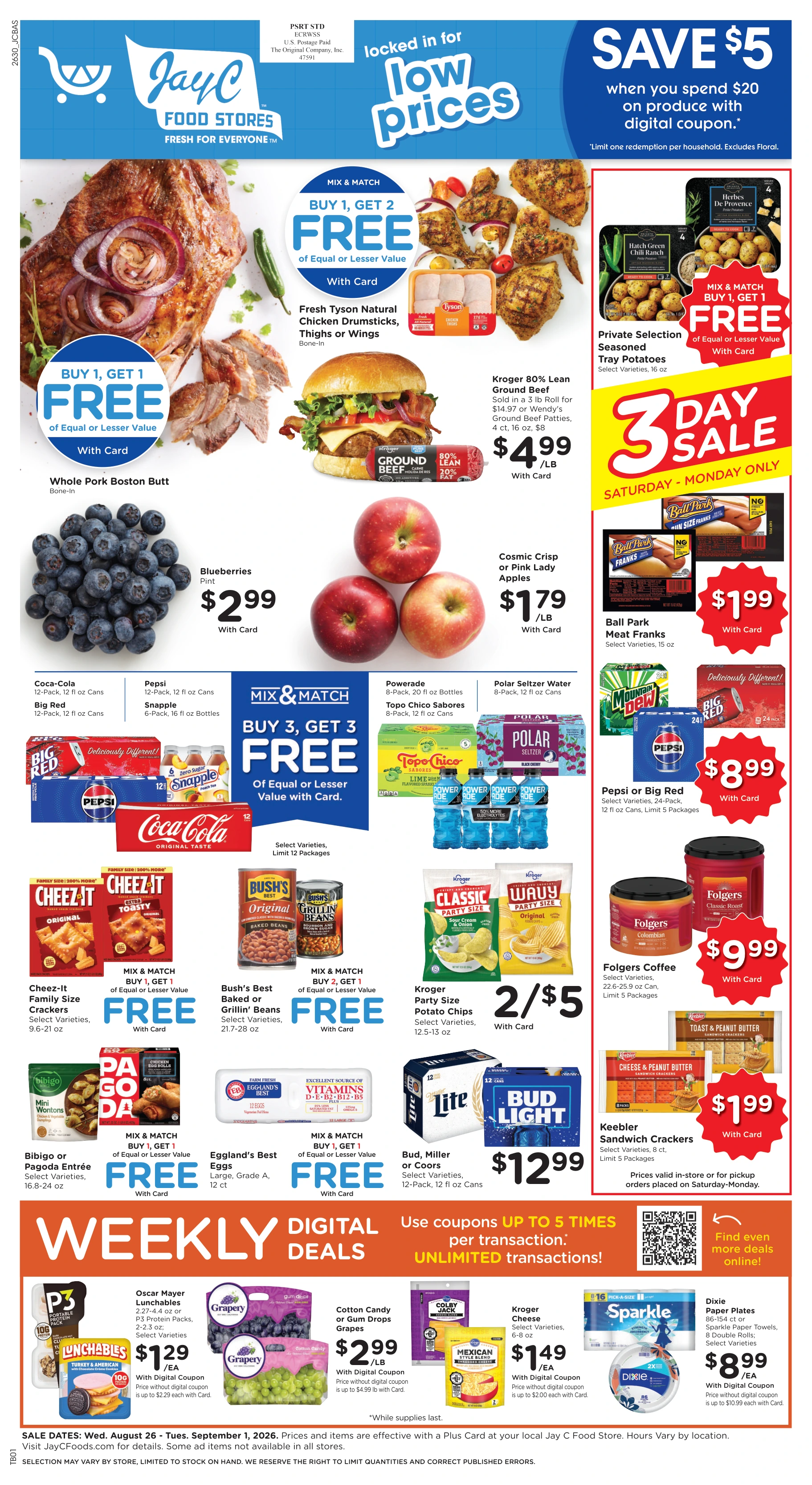JayC Food Stores Weekly Ad - Page 1