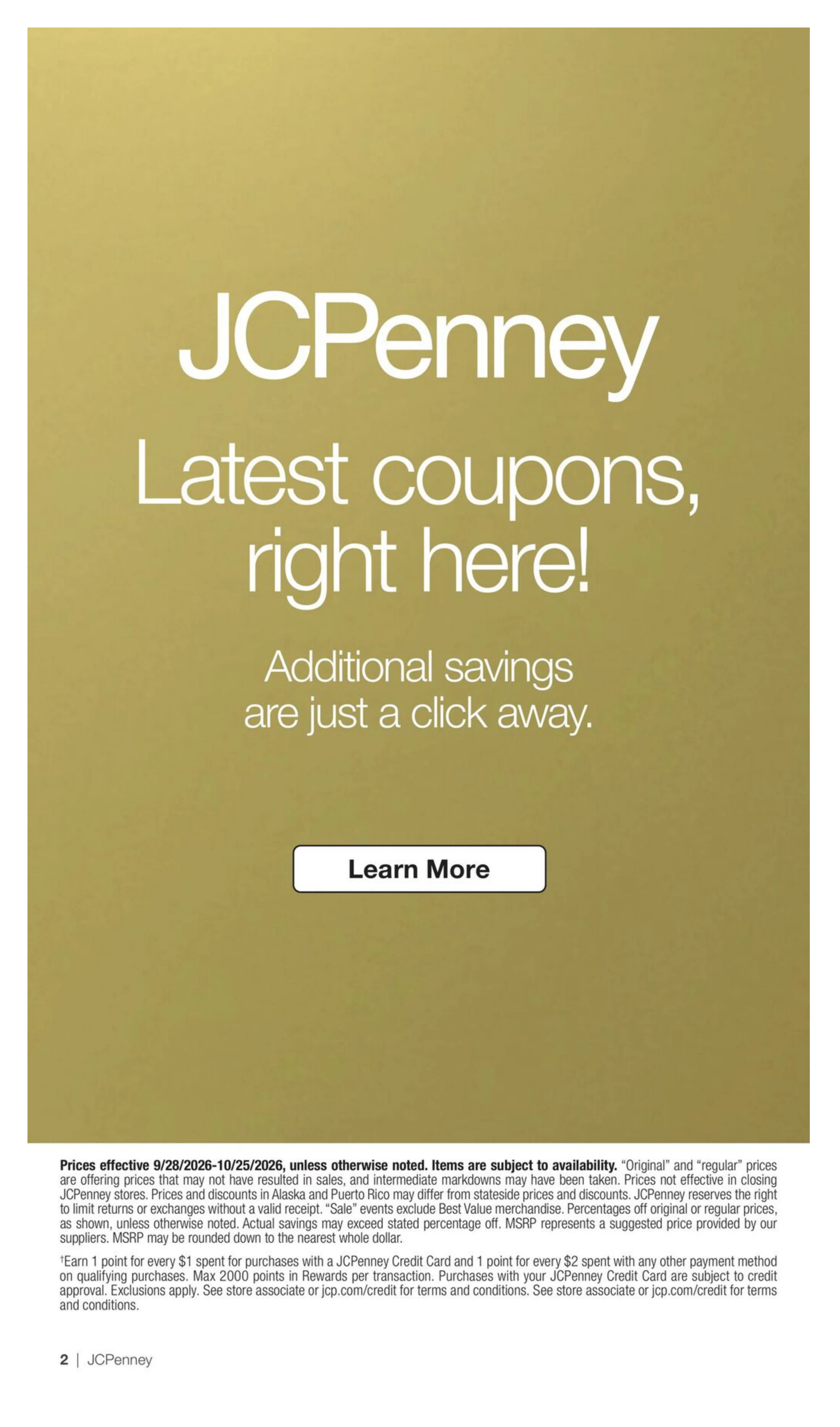JCPenney Semi-Annual Home Sale - Page 44