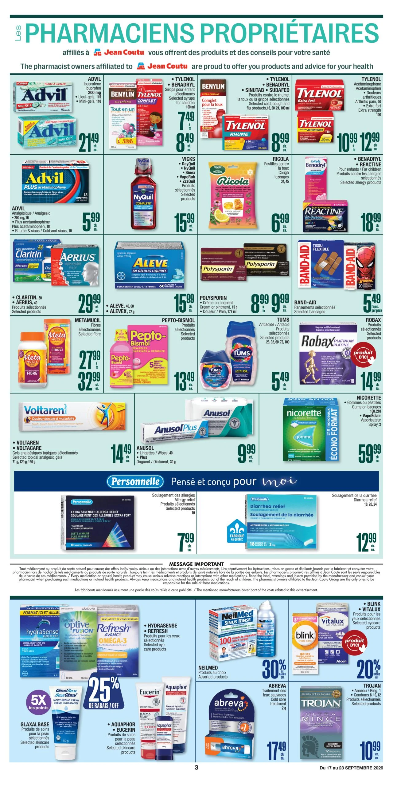 Jean Coutu Health & Beauty Flyer - Page 3