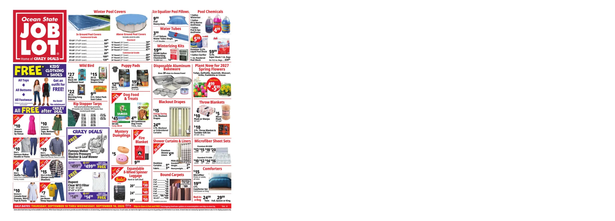 Job Lot Weekly Ad - Page 1
