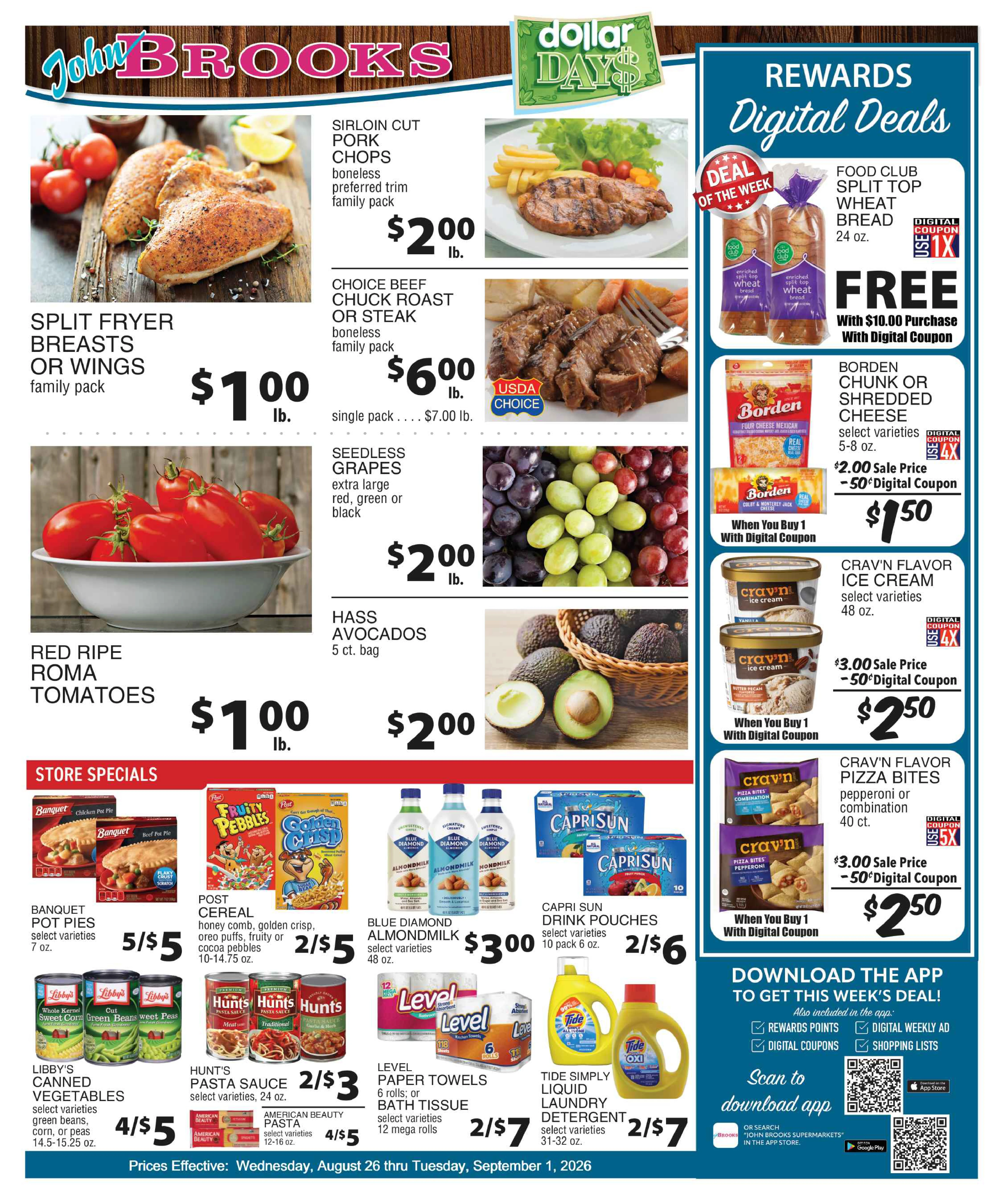 John Brooks Supermart Weekly ad from 08/26/2026 to 09/01/2026 | John Brooks - Albuquerque Weekly ad from 08/26/2026 to 09/01/2026 - Page 1
