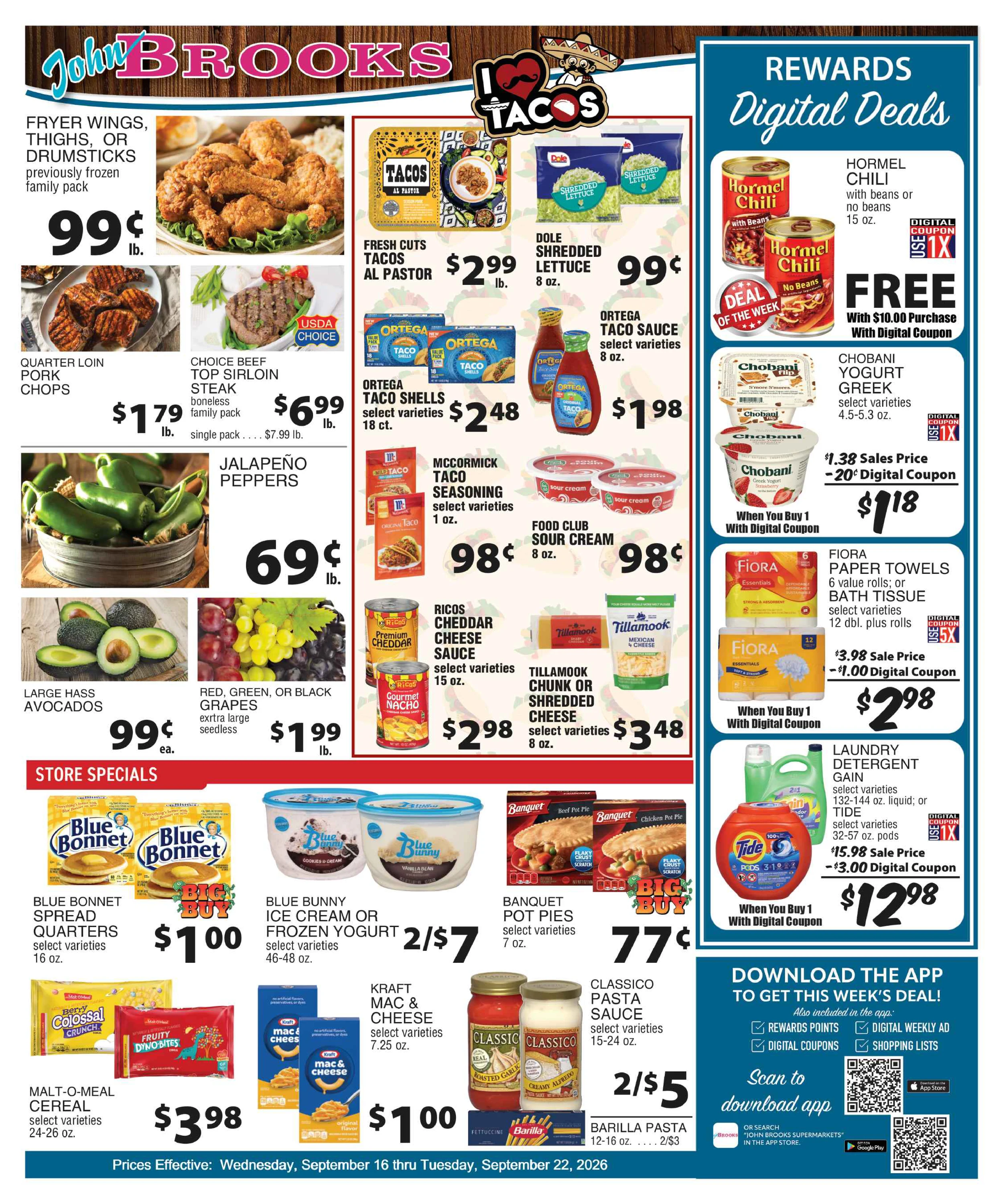 John Brooks Supermart Weekly ad from 09/16/2026 to 09/22/2026 | John Brooks - Albuquerque Weekly ad from 09/16/2026 to 09/22/2026 - Page 1