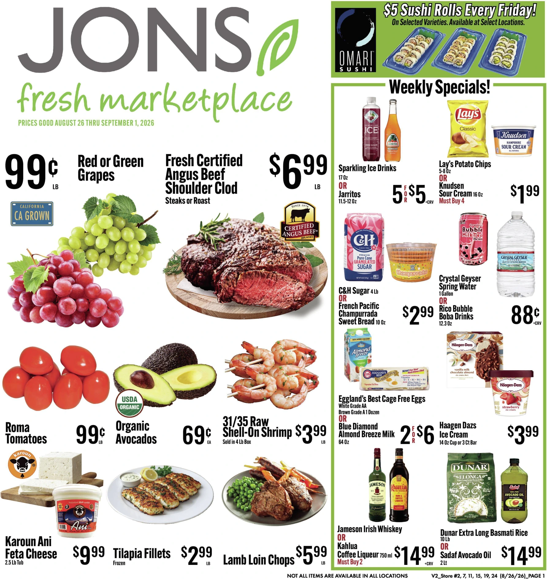 Jons Marketplace Van Nuys - Winnetka - Reseda CLICK TO DOWNLOAD PDF download weekly ad pdf file in new tab - Page 1