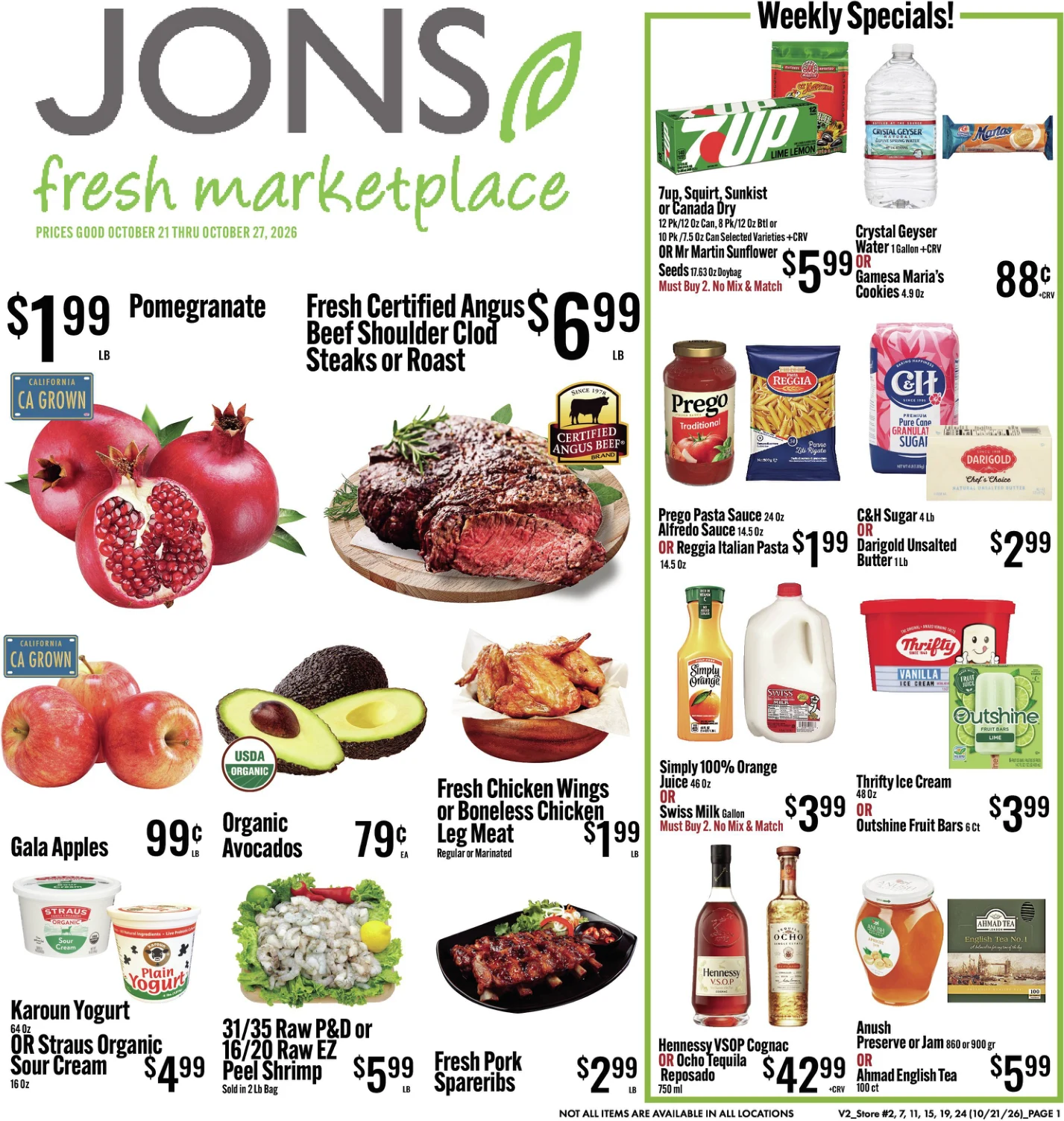 Jons Marketplace Van Nuys - Winnetka - Reseda CLICK TO DOWNLOAD PDF download weekly ad pdf file in new tab - Page 1