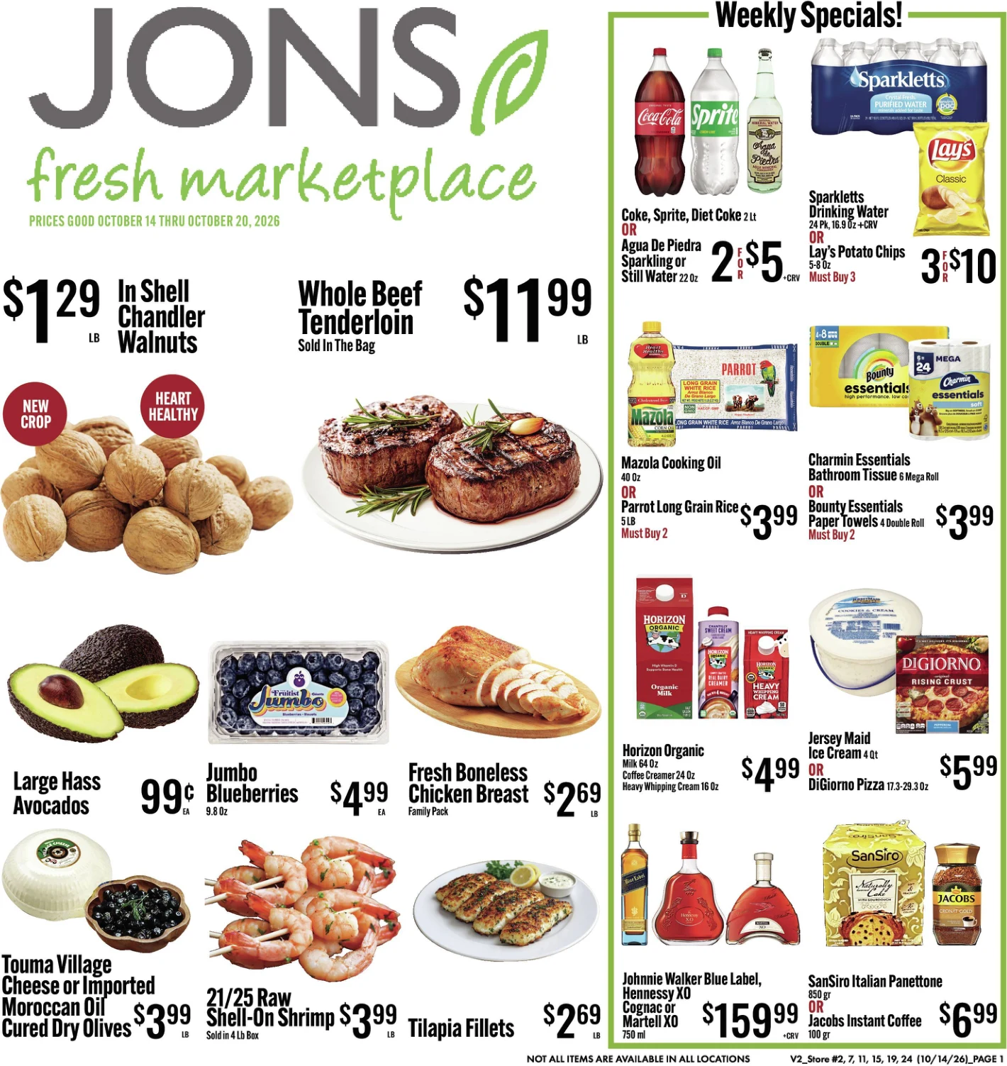 Jons Marketplace Van Nuys - Winnetka - Reseda CLICK TO DOWNLOAD PDF download weekly ad pdf file in new tab - Page 1