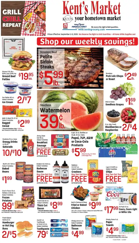 Kent's Market - September 2 - 8, 2026
