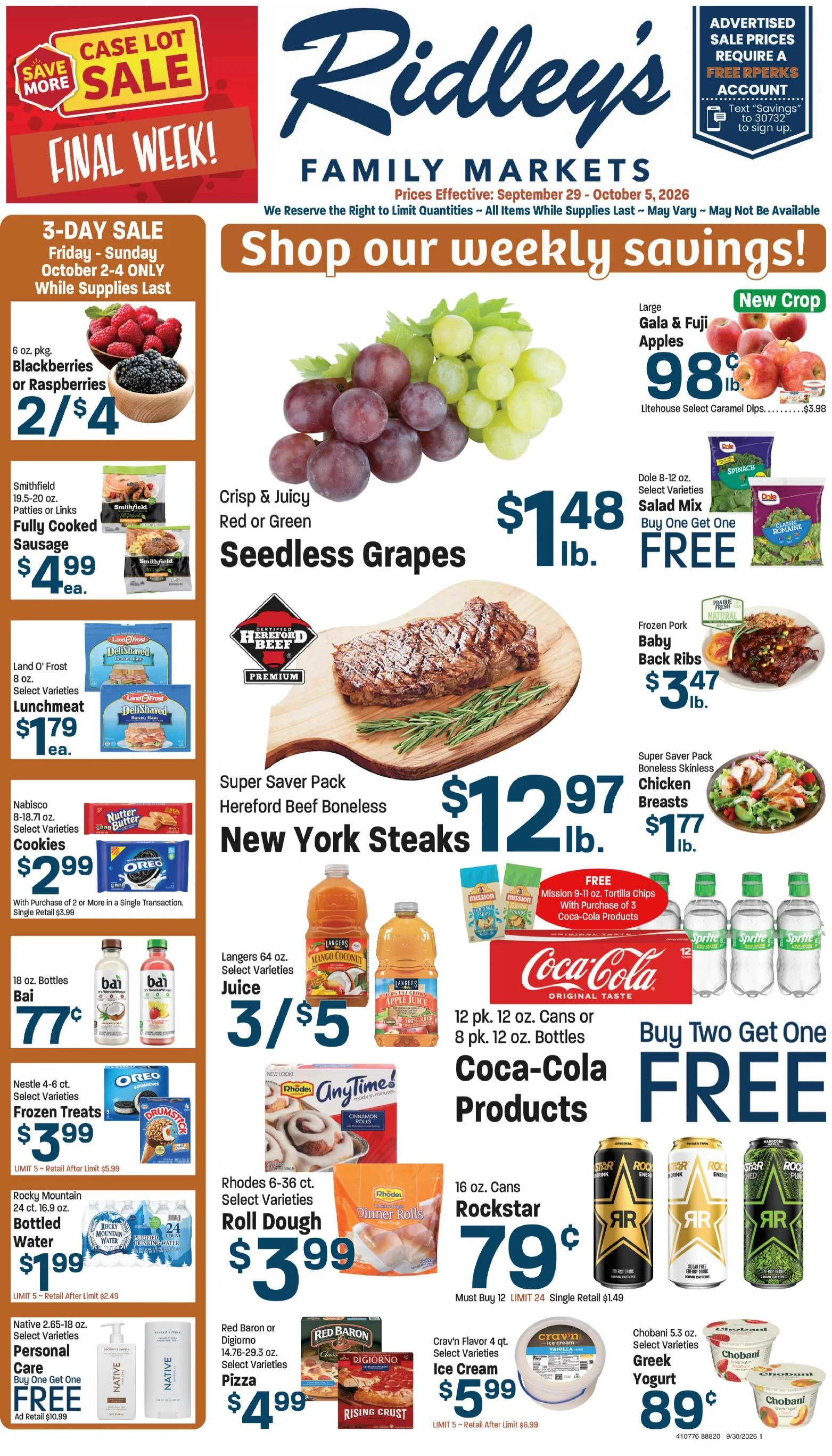 Khoury's Market Spring Creek Weekly Ad - Page 1