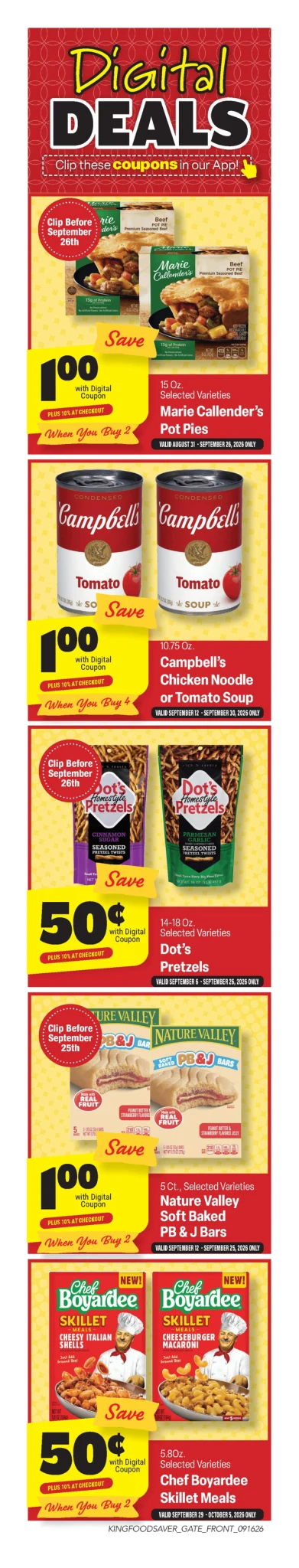 King Cash Saver Weekly Ad - Page 1