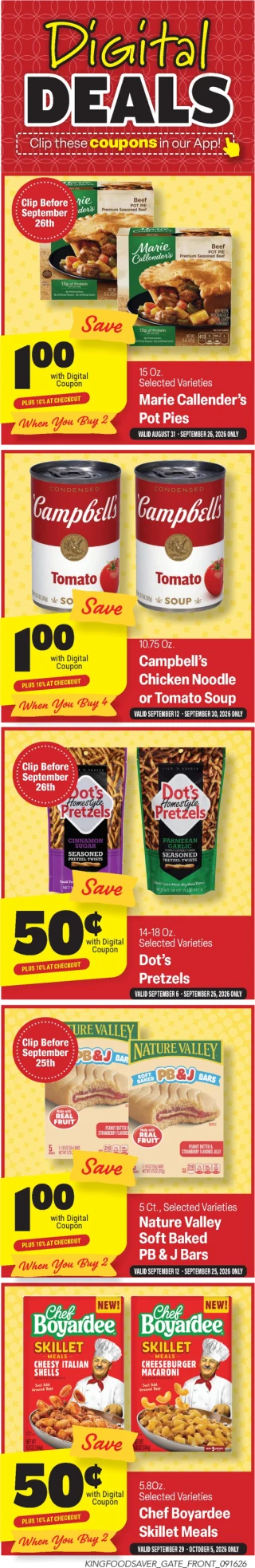 King Food Saver Weekly Ad - Page 1