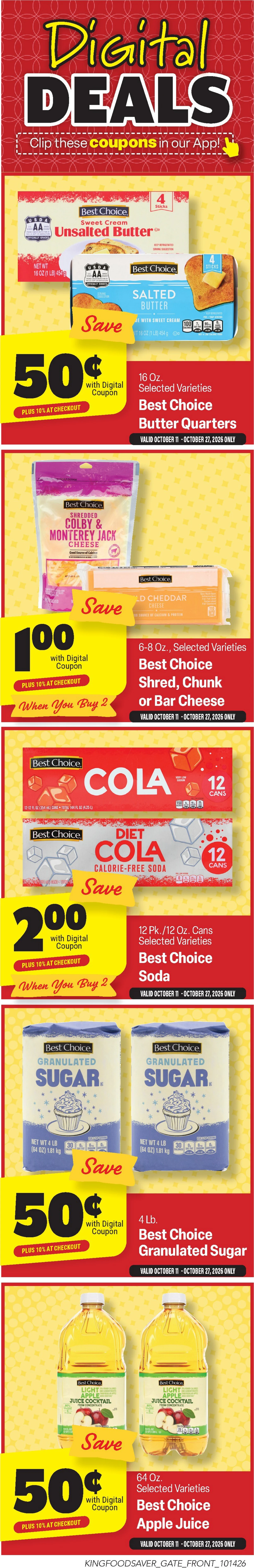King Food Saver Weekly Ad - Page 1