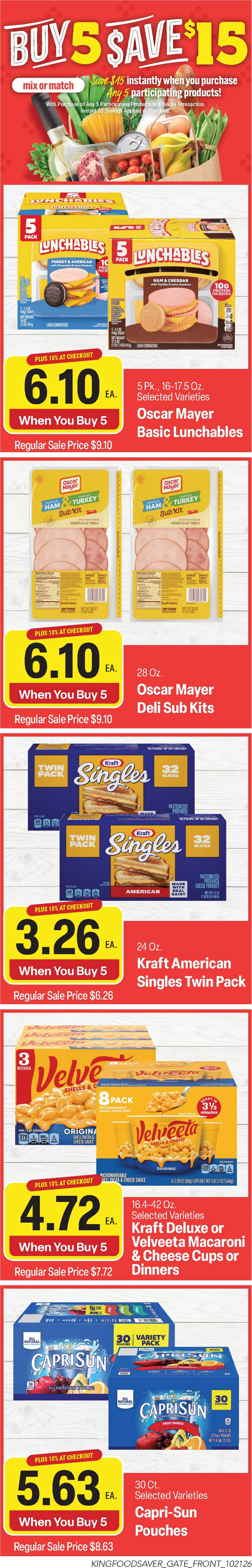 King Food Saver Weekly Ad - Page 1