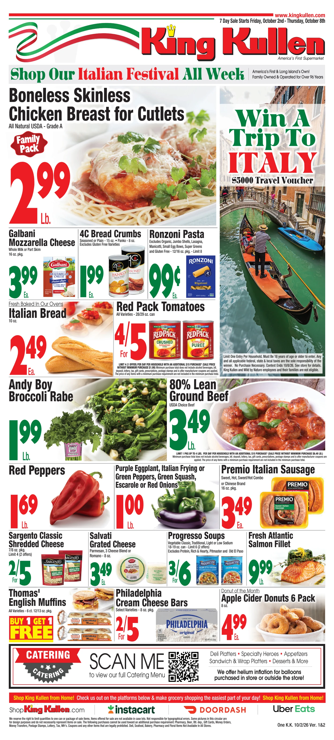King Kullen Weekly Circular Oct 02nd - Oct 08th - Page 1