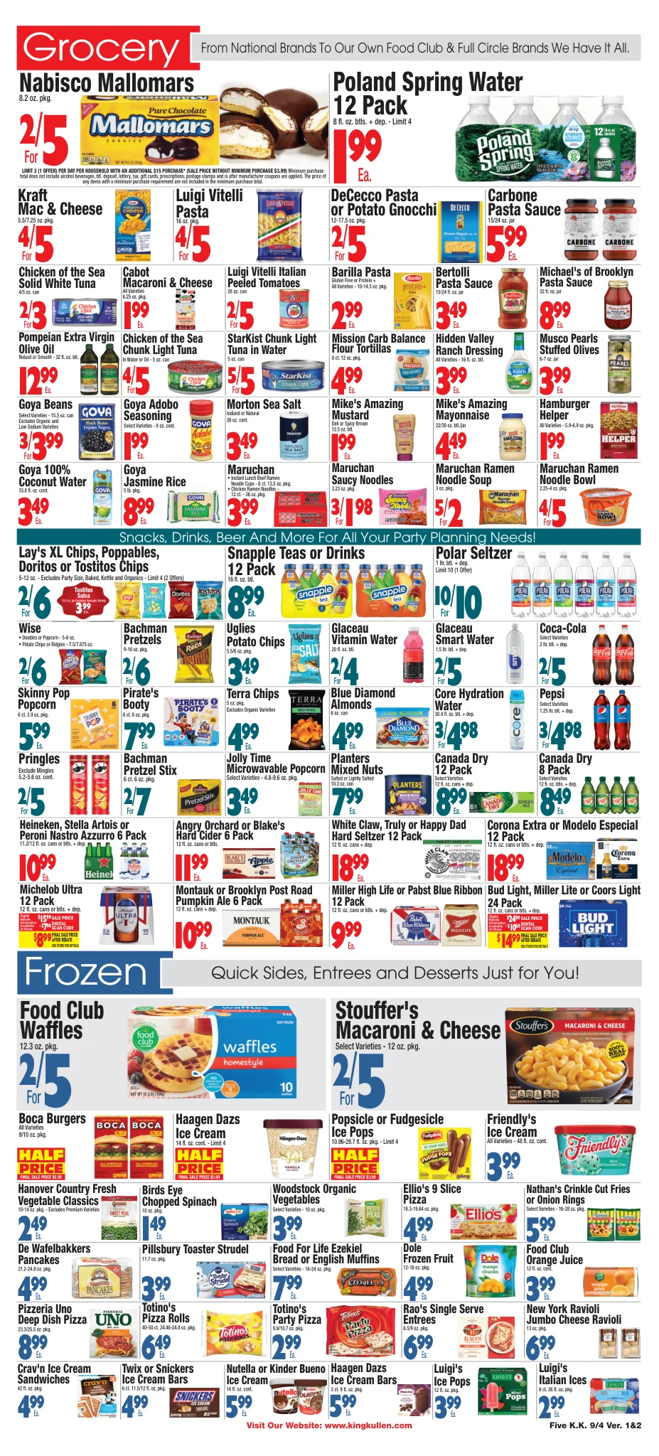 King Kullen Weekly Circular Sep 4th - Sep 10th - Page 5