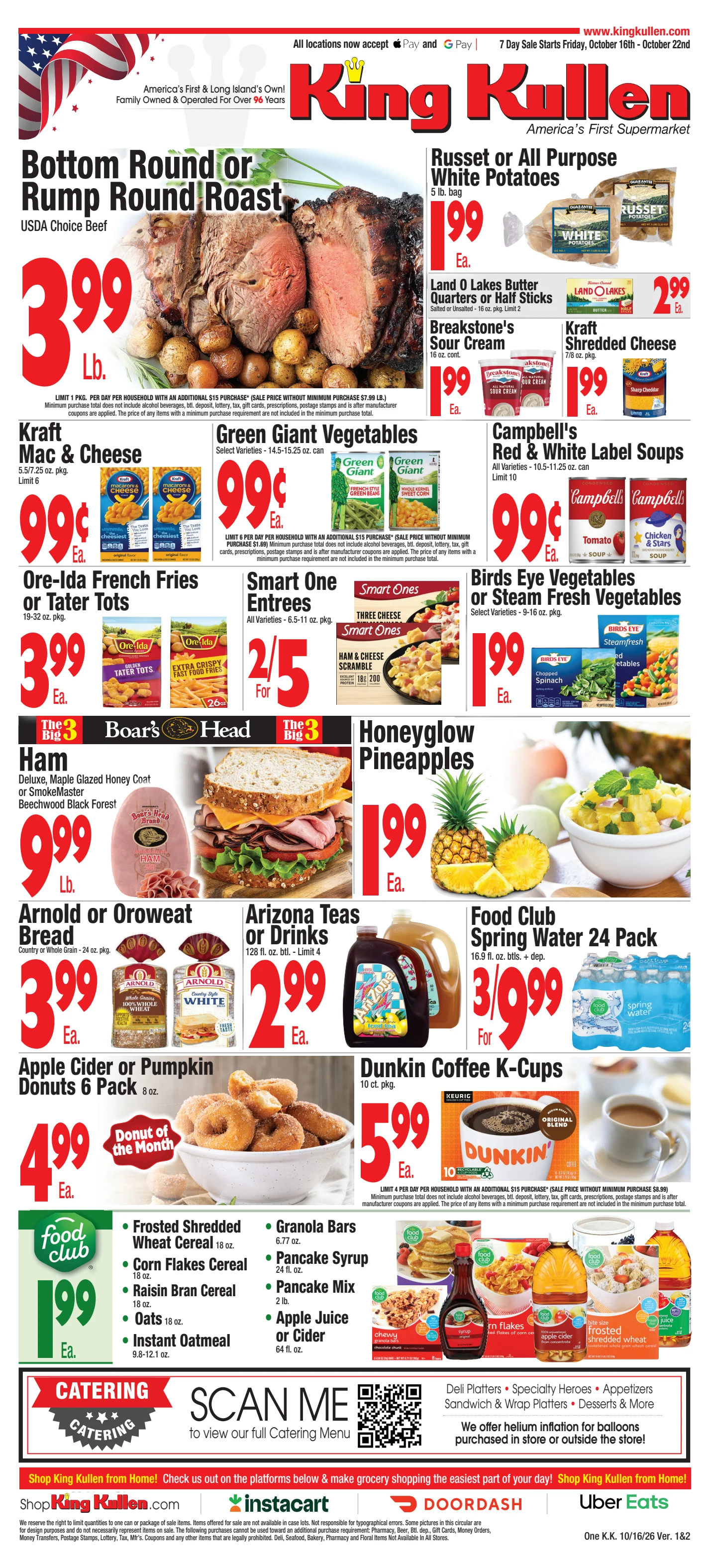 King Kullen Preview - Weekly Circular Oct 16th - Oct 22nd - Page 1