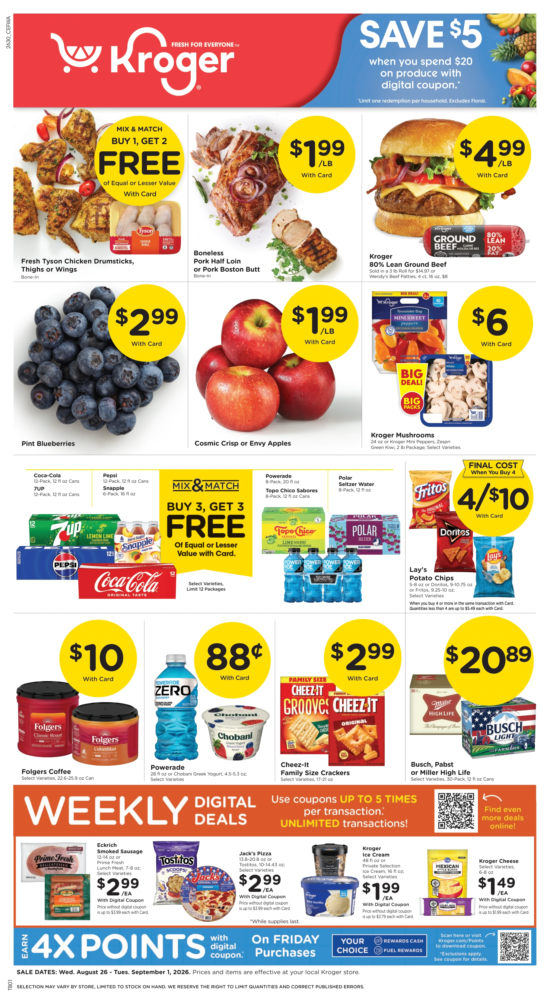 Kroger Central Weekly Ad - Page 1
