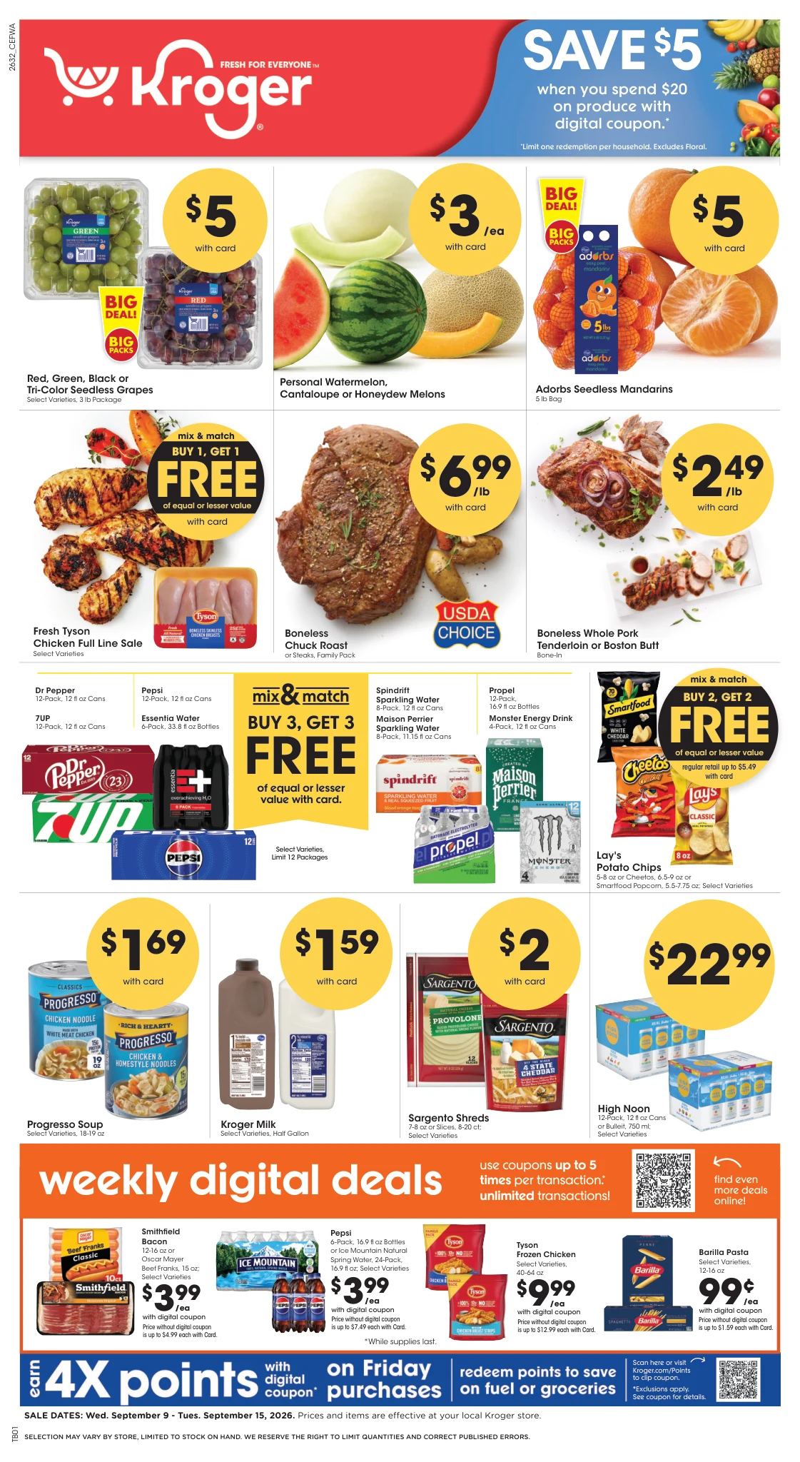 Kroger Central Weekly Ad - Page 1