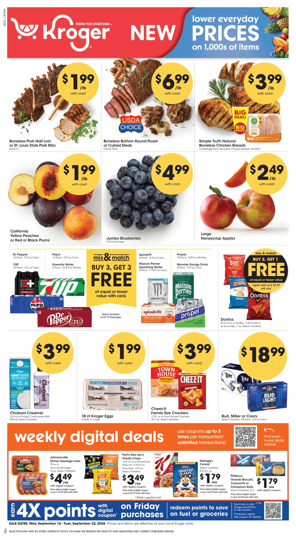 Kroger Central Weekly Ad - Page 1