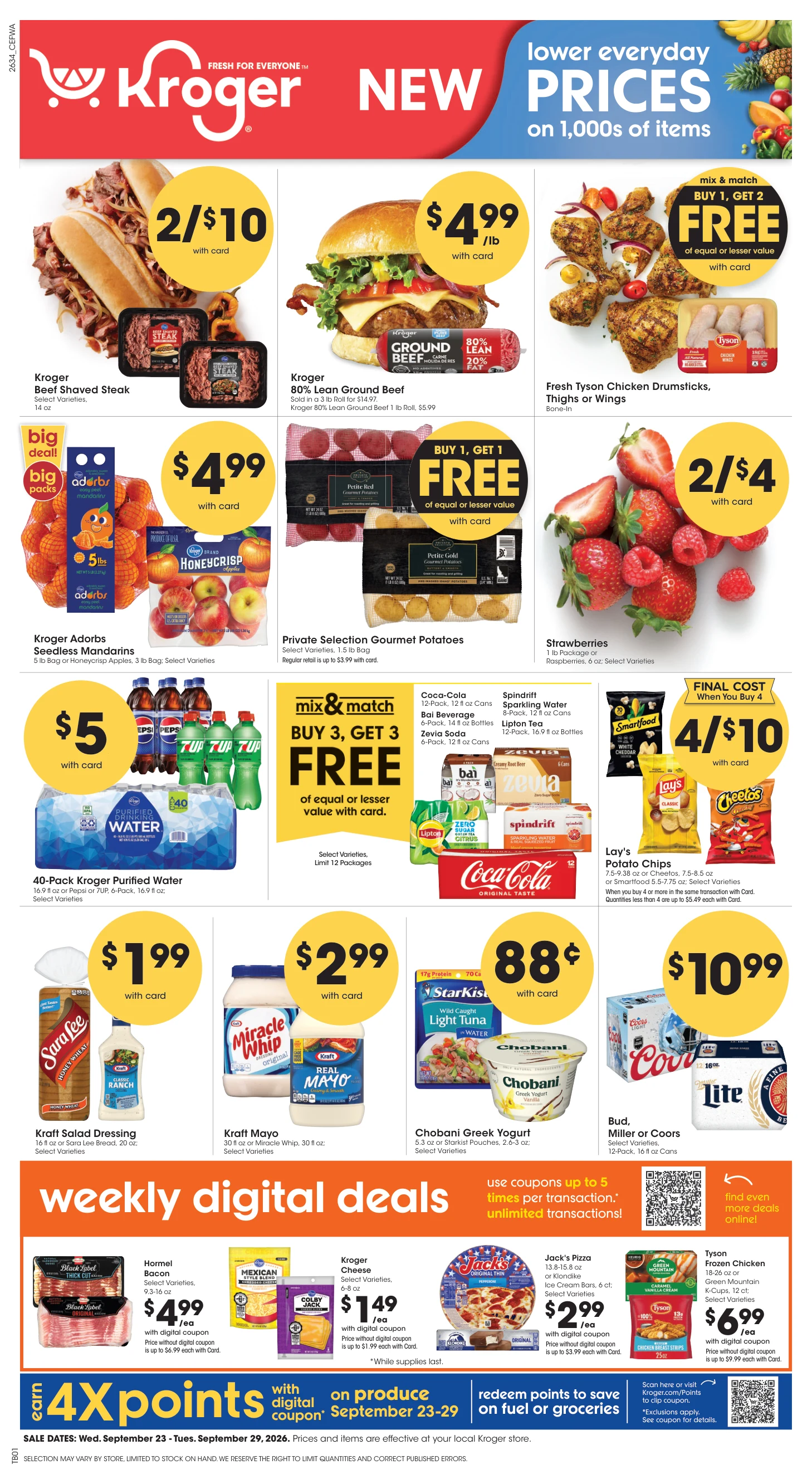 Kroger Central Weekly Ad - Page 1