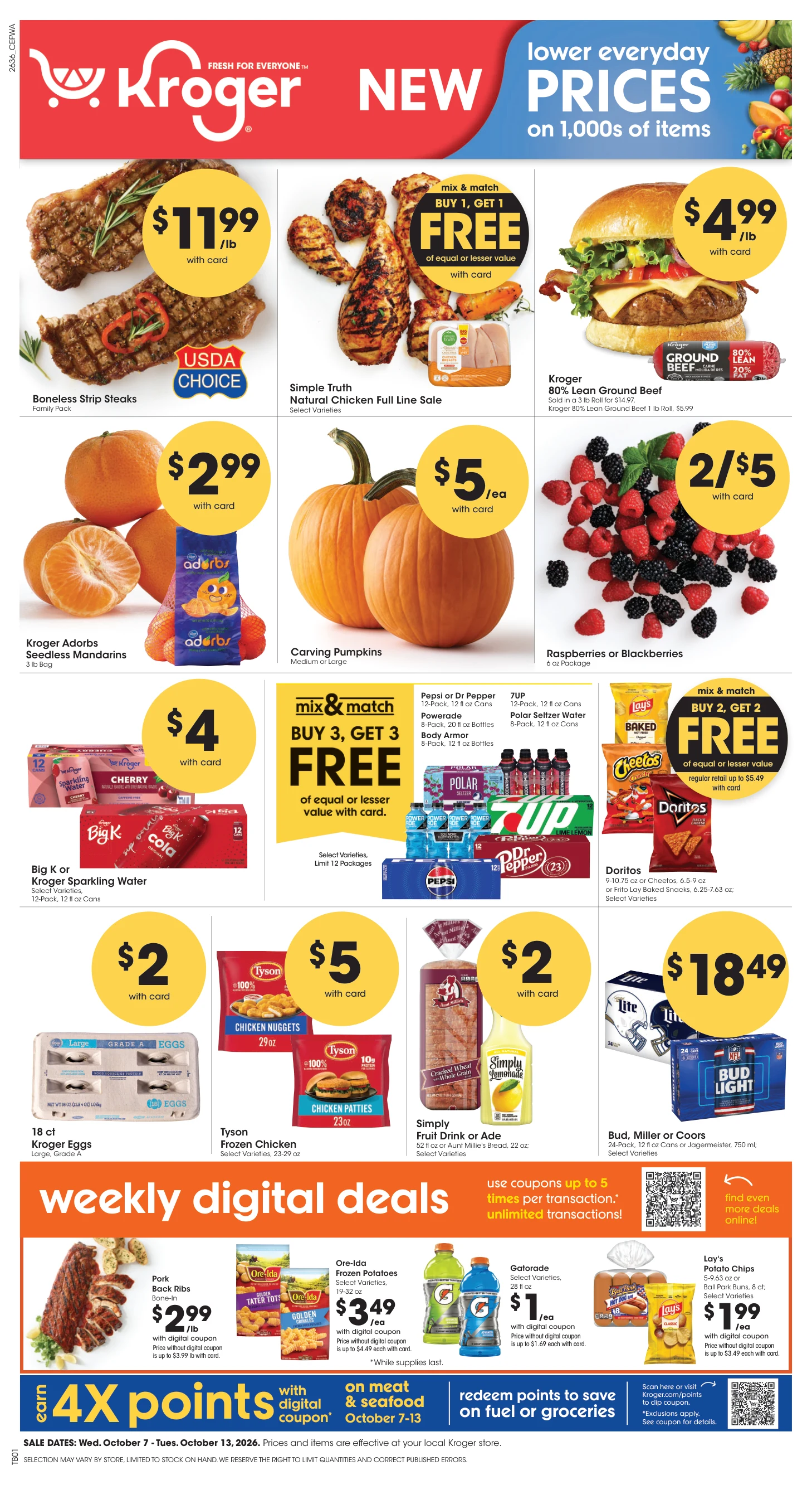 Kroger Central Weekly Ad - Page 1